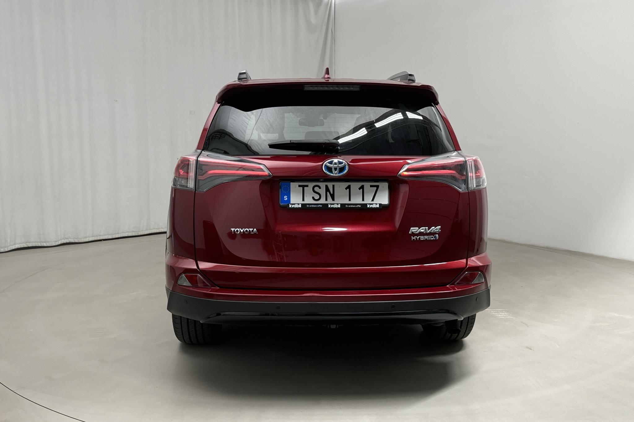 Toyota RAV4 2.5 HSD AWD (197hk) - 80 810 km - Automatyczna - Dark Red - 2019