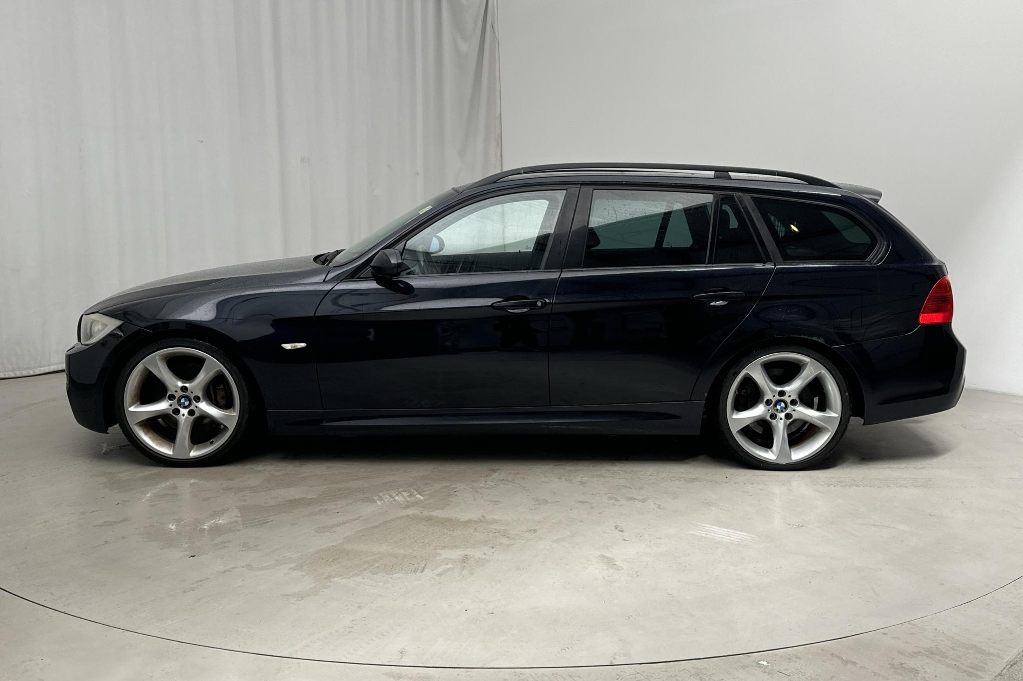 BMW 335d Touring, E91 (286hk) - 201 300 km - Automaattinen - musta - 2008