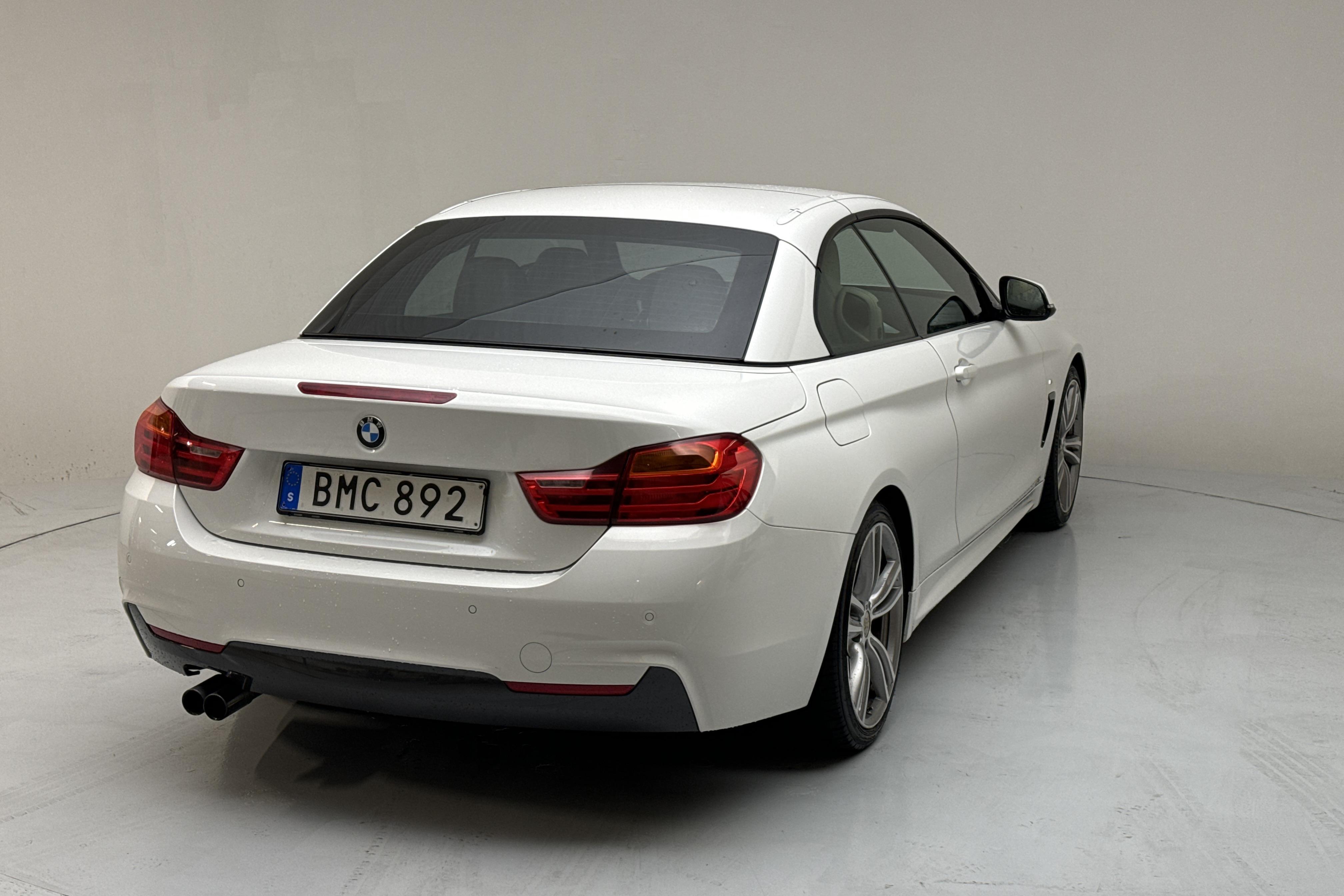 BMW 428i Cabriolet, F33 (245hk) - 125 220 km - Automatic - white - 2015