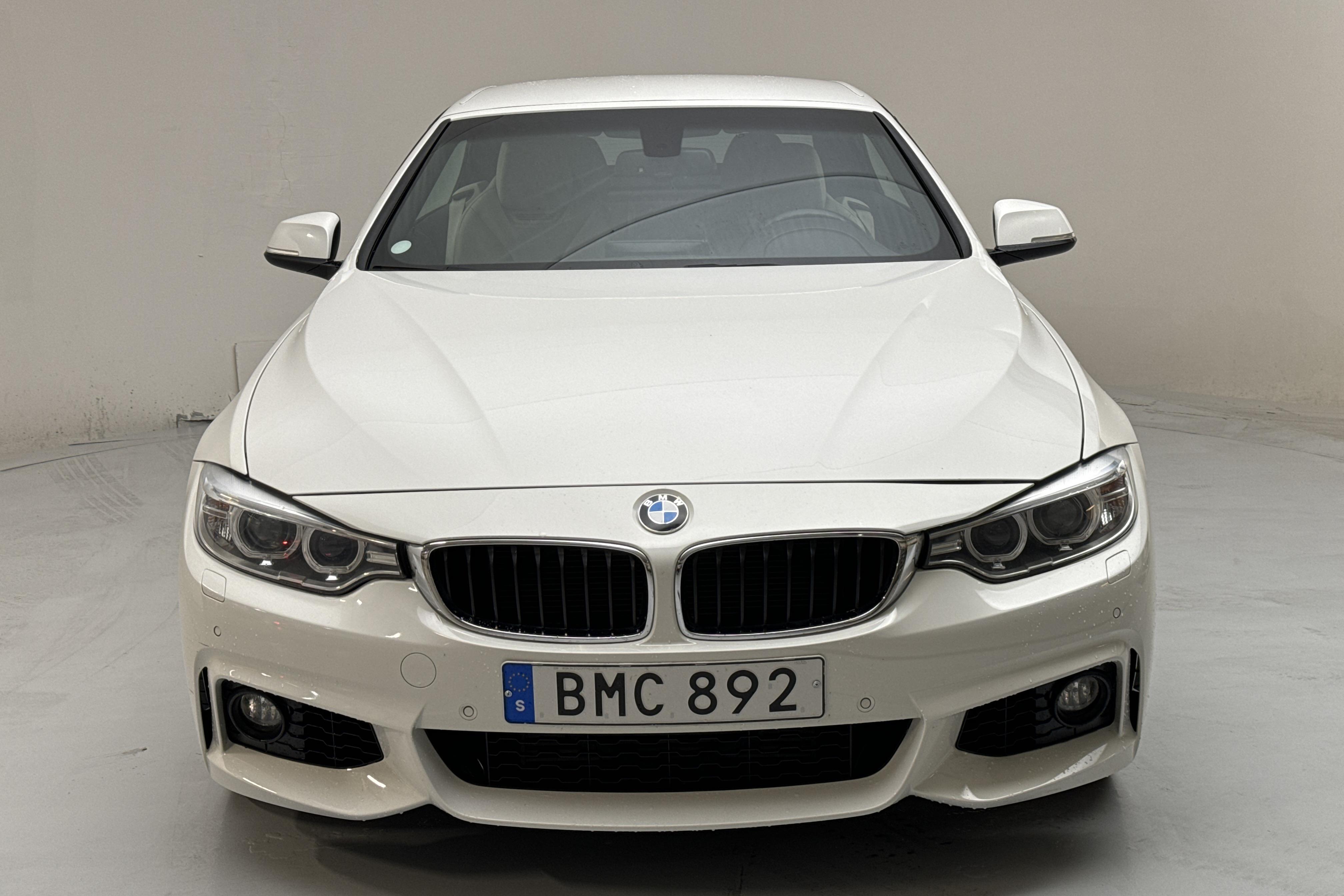 BMW 428i Cabriolet, F33 (245hk) - 125 220 km - Automatyczna - biały - 2015