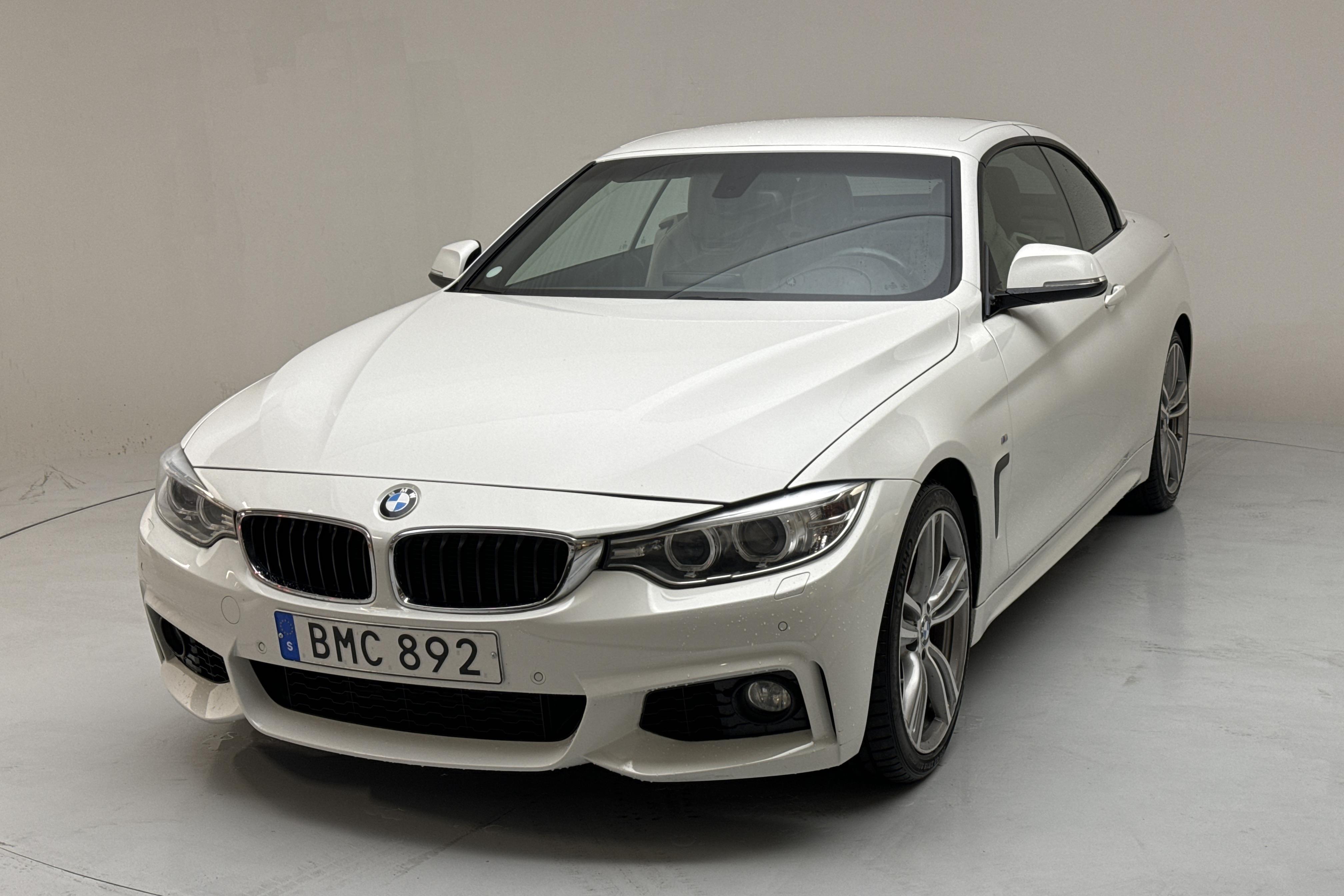 BMW 428i Cabriolet, F33 (245hk) - 125 220 km - Automatyczna - biały - 2015