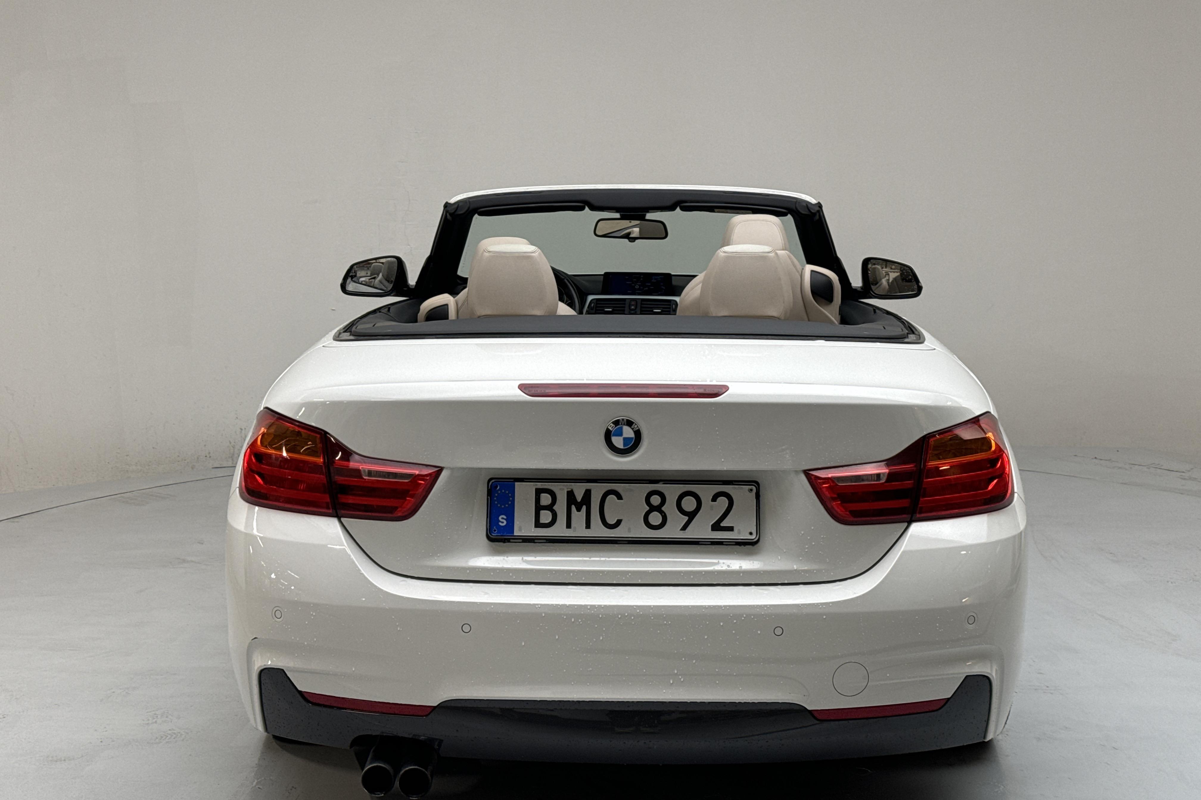 BMW 428i Cabriolet, F33 (245hk) - 125 220 km - Automaatne - valge - 2015