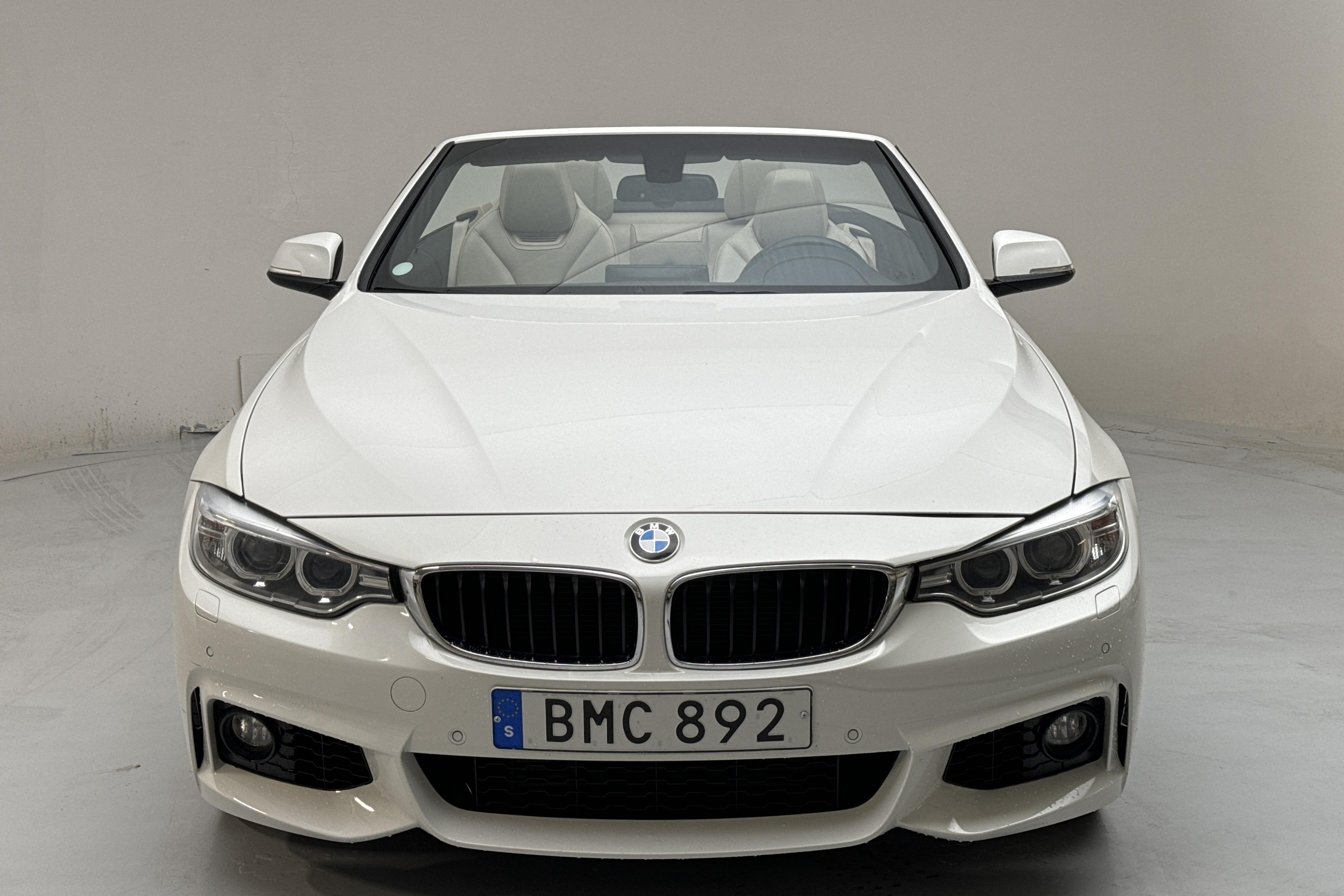 BMW 428i Cabriolet, F33 (245hk) - 125 220 km - Automatyczna - biały - 2015