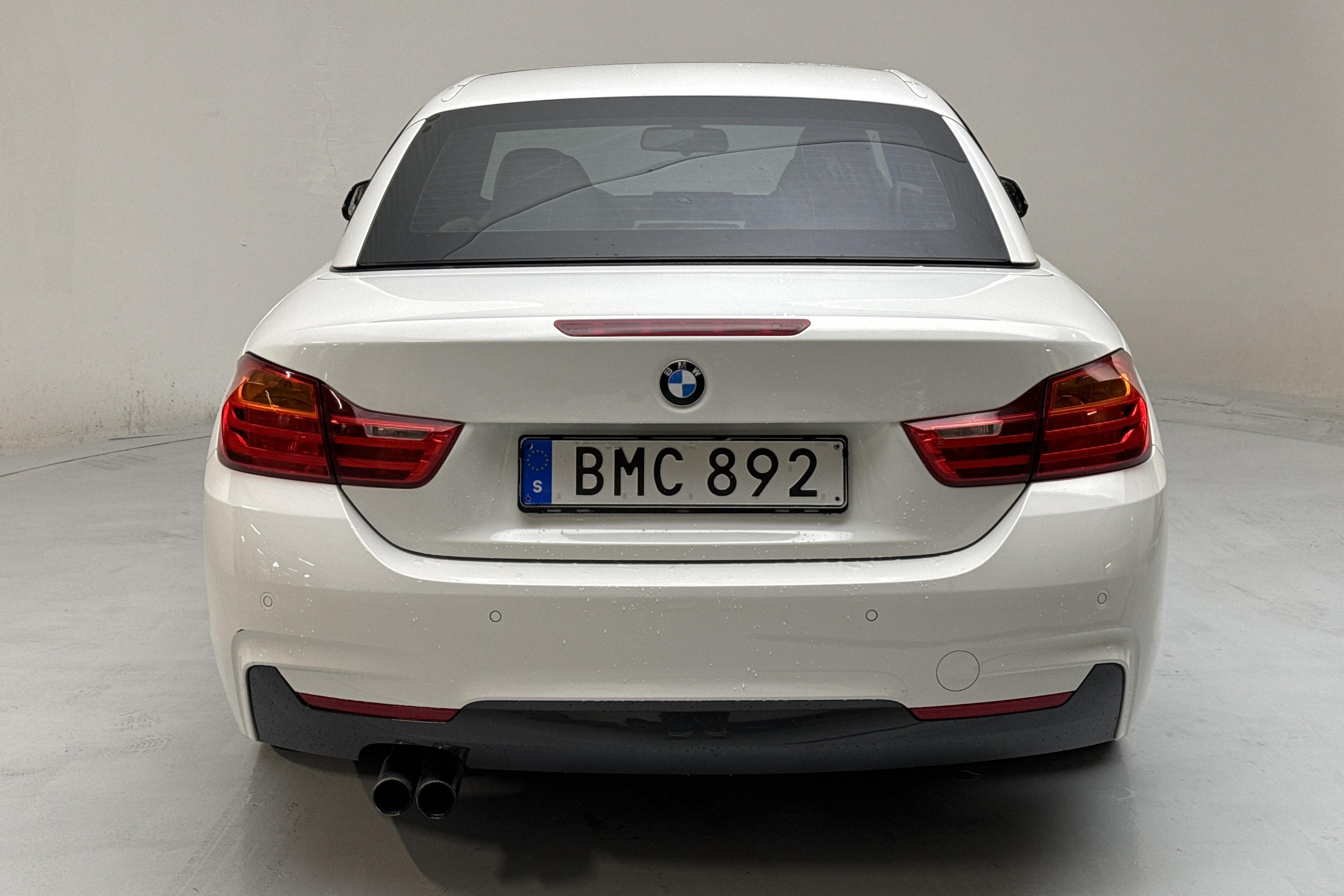 BMW 428i Cabriolet, F33 (245hk) - 125 220 km - Automatyczna - biały - 2015