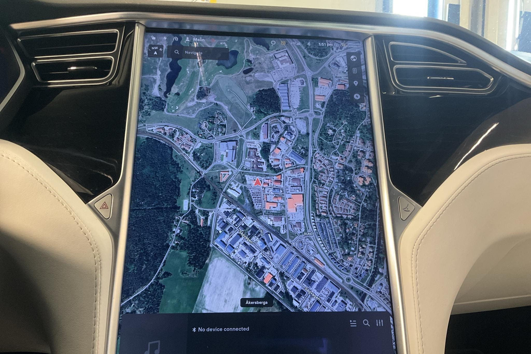 Tesla Model X 100D - 241 530 km - Automatyczna - niebieski - 2018