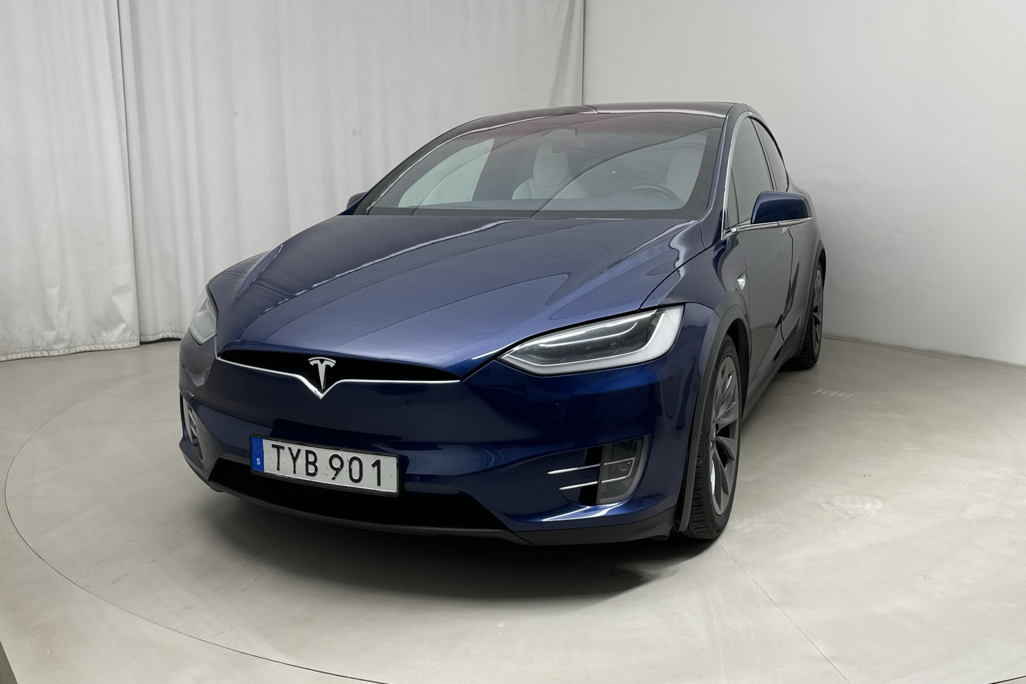 Tesla Model X 100D - 241 530 km - Automatyczna - niebieski - 2018