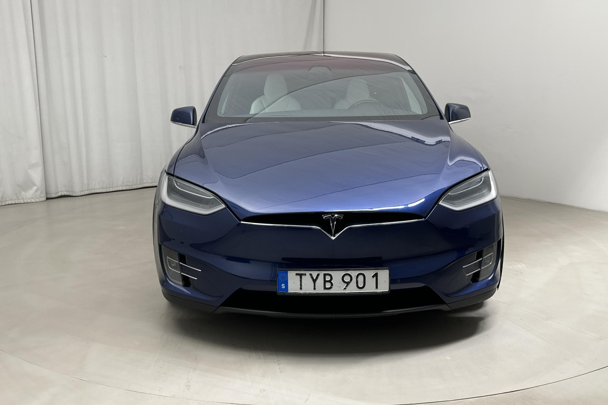 Tesla Model X 100D - 241 530 km - Automatyczna - niebieski - 2018