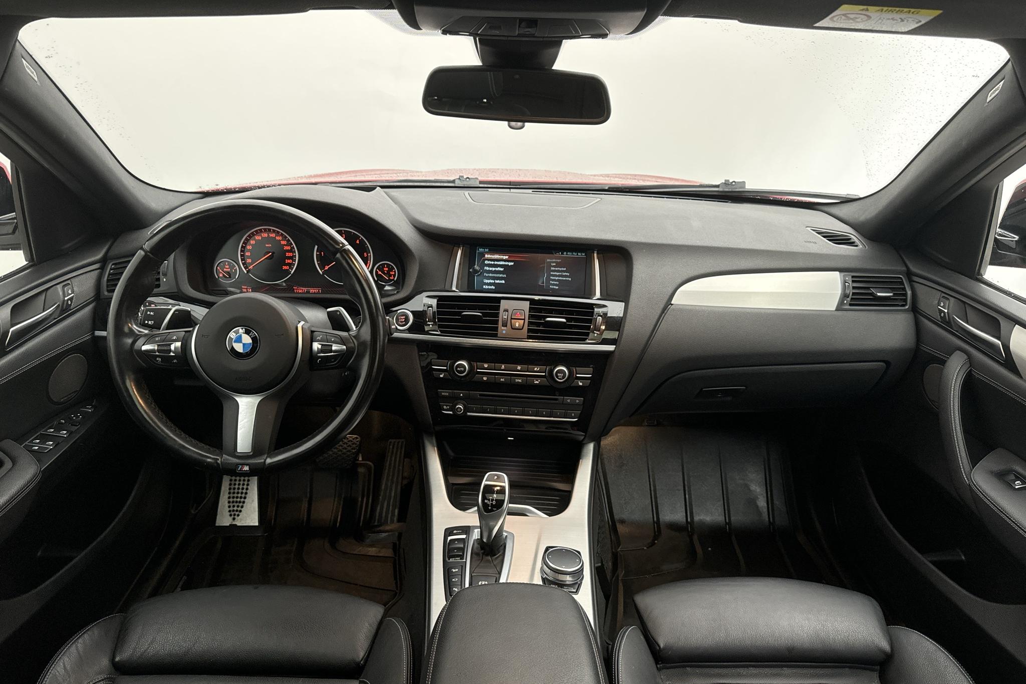 BMW X4 xDrive30d, F26 (258hk) - 115 080 km - Automatyczna - czerwony - 2017