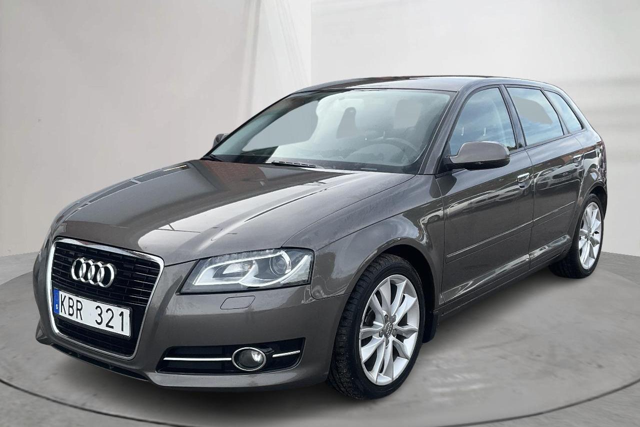 Audi A3 1.6 TDI Sportback (105hk) - 160 900 km - Automatyczna - szary - 2011