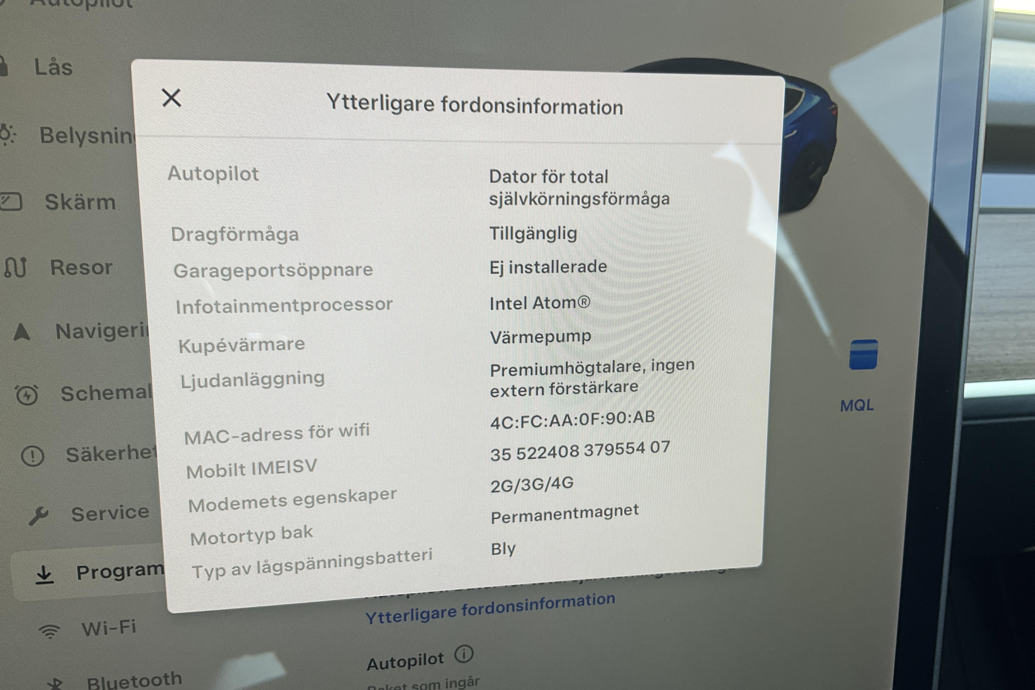 Tesla Model 3 Standard Range RWD - 43 200 km - Automatyczna - niebieski - 2021