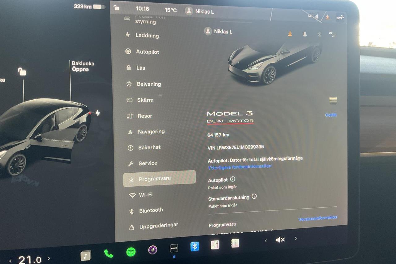 Tesla Model 3 Performance AWD - 64 160 km - Automaattinen - musta - 2021