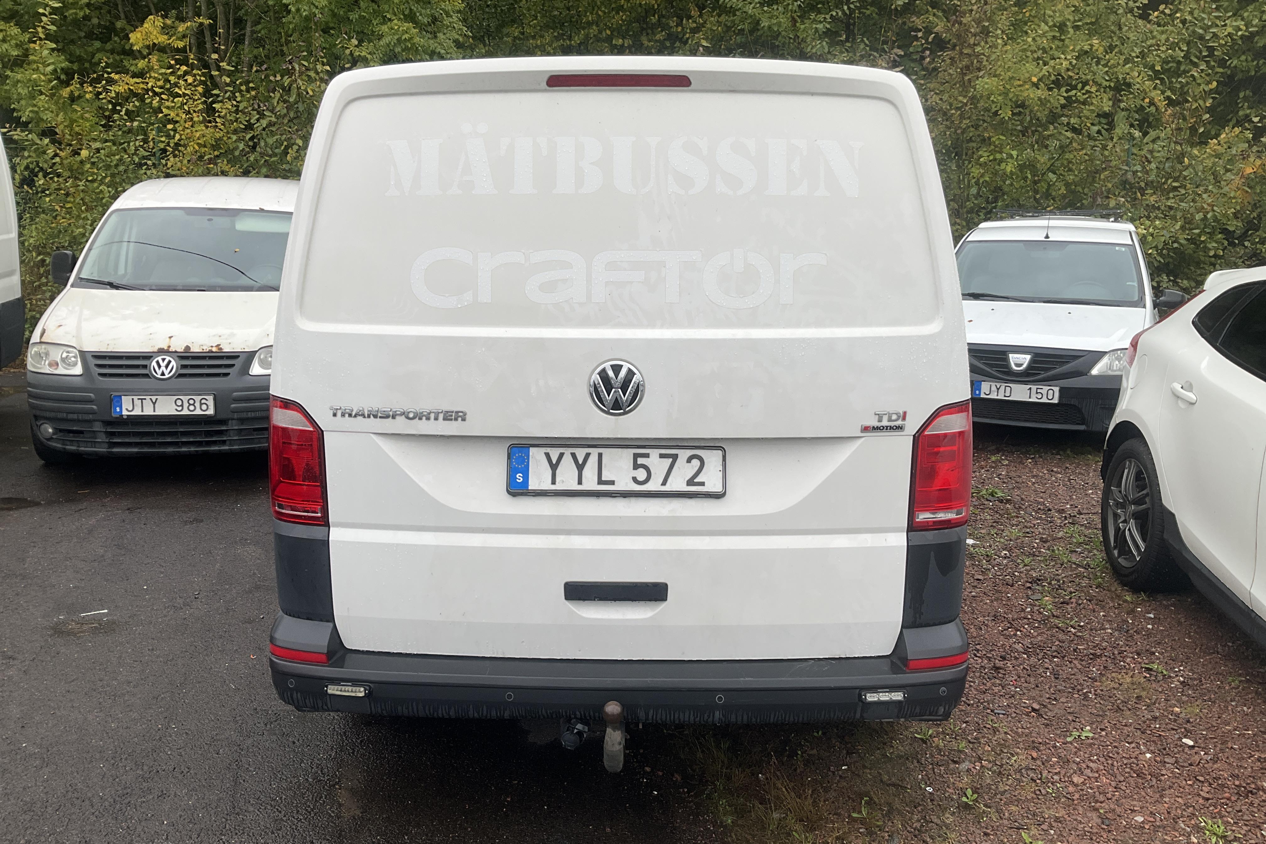 VW Transporter T6 2.0 TDI BMT Skåp 4MOTION (150hk) - 26 000 mil - Automat - vit - 2018