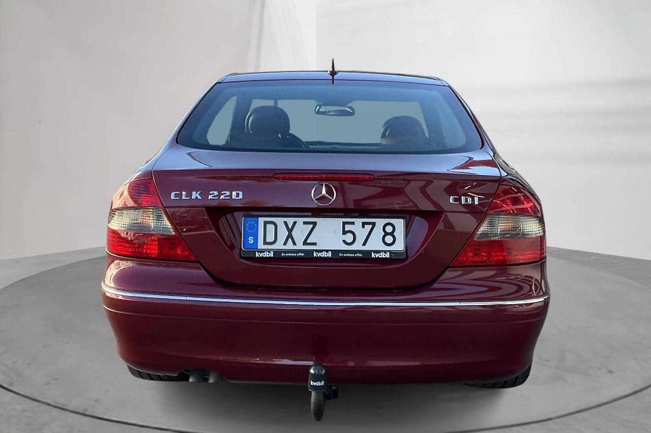 Mercedes CLK 220 CDI C209 (150hk) - 145 930 km - Automatyczna - Dark Red - 2008