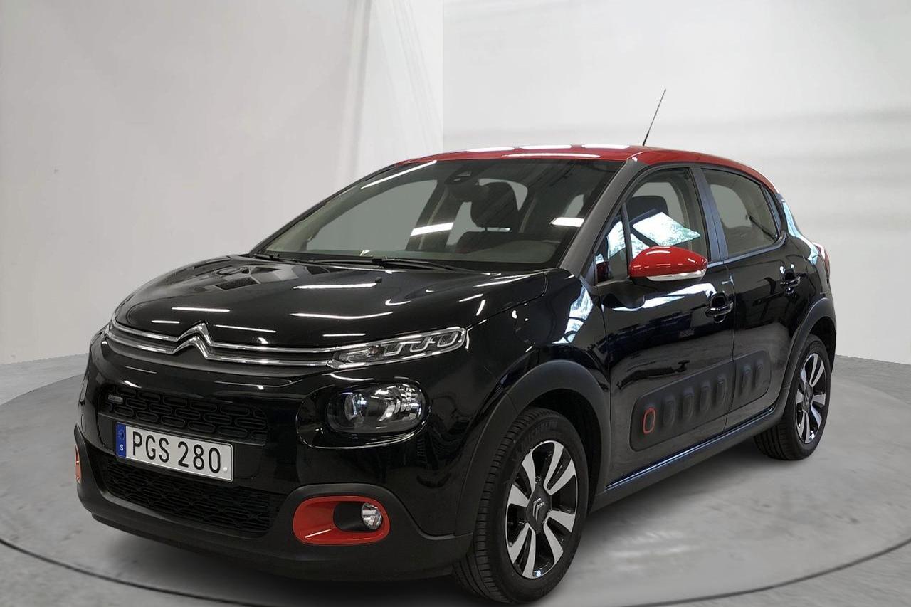 Citroen C3 PureTech (82hk) - 73 320 km - Manualna - czarny - 2017