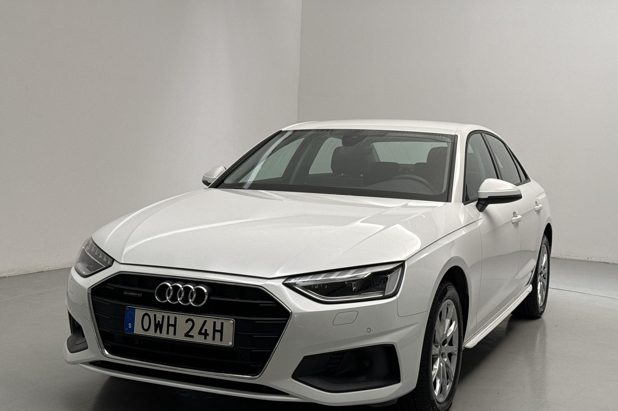 Audi A4 40 TDI quattro (204hk) - 38 610 km - Automaatne - valge - 2021