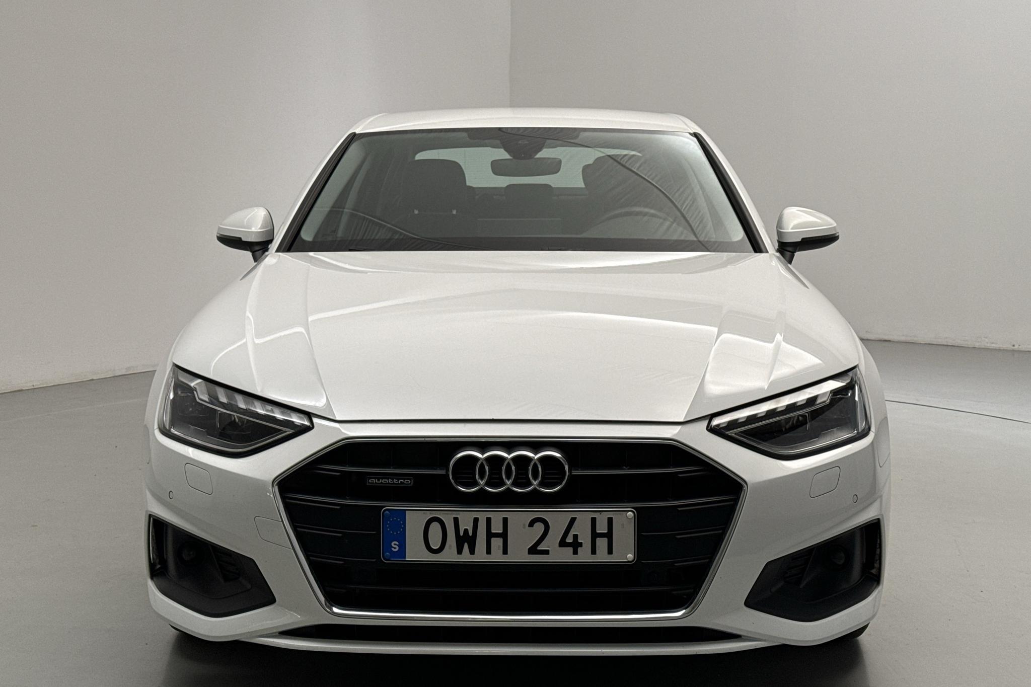 Audi A4 40 TDI quattro (204hk) - 38 610 km - Automatyczna - biały - 2021