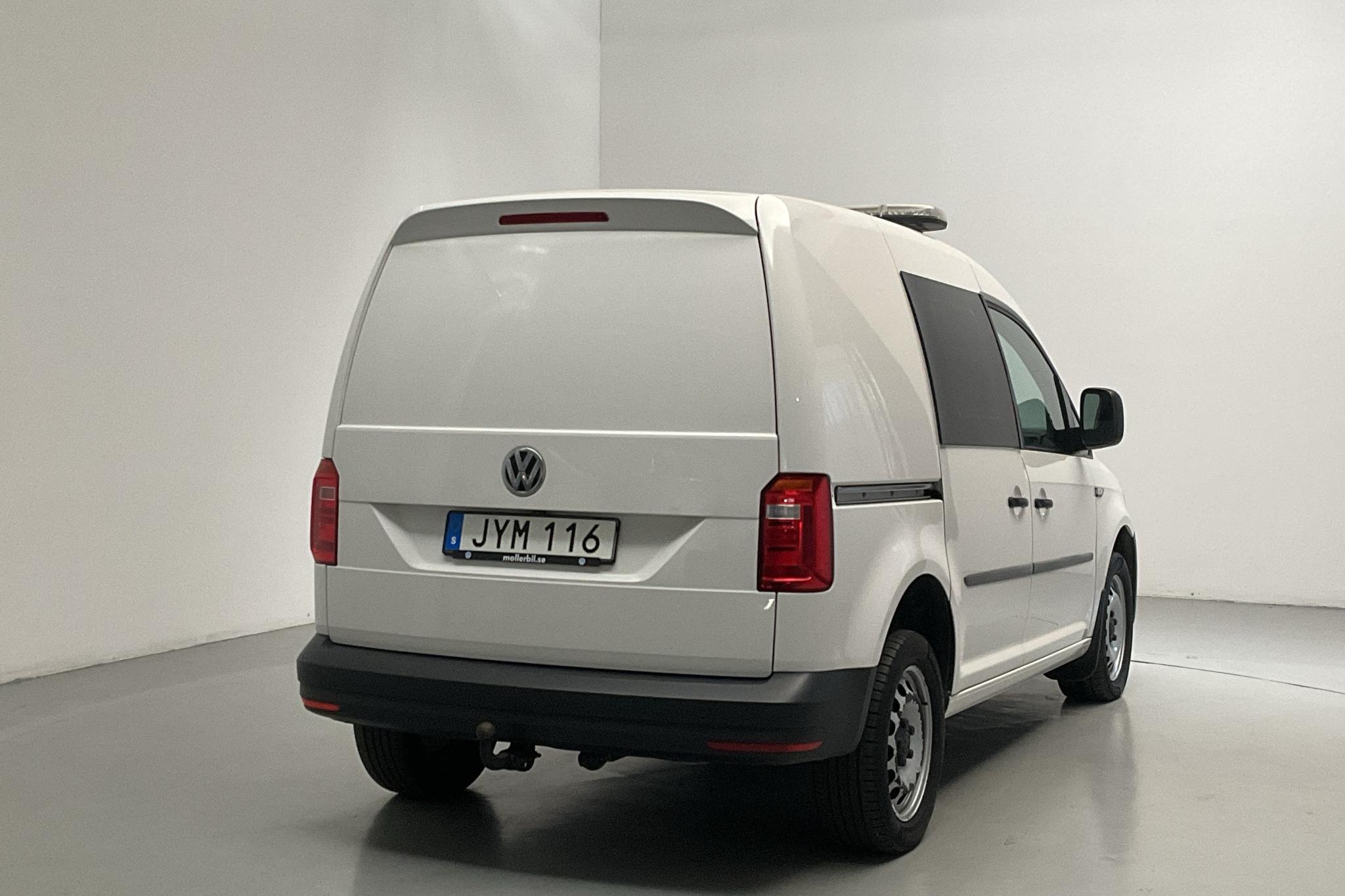 VW Caddy 2.0 TDI Skåp 4MOTION (150hk) - 48 770 km - Automatyczna - biały - 2017