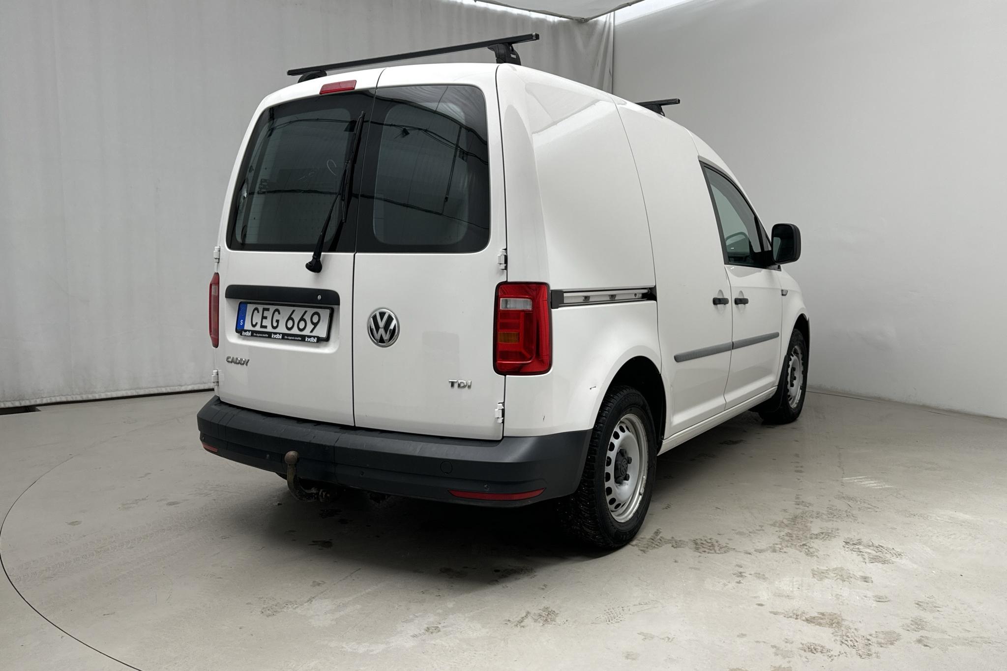 VW Caddy 2.0 TDI Skåp (75hk) - 114 830 km - Käsitsi - valge - 2017