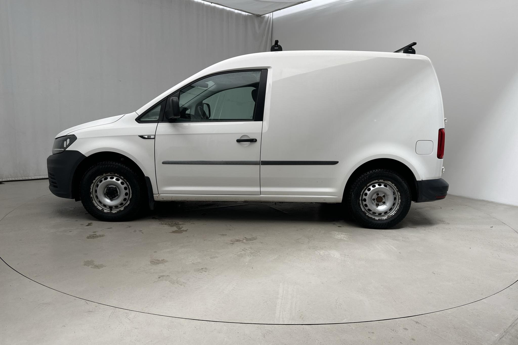 VW Caddy 2.0 TDI Skåp (75hk) - 146 940 km - Manuaalinen - valkoinen - 2016