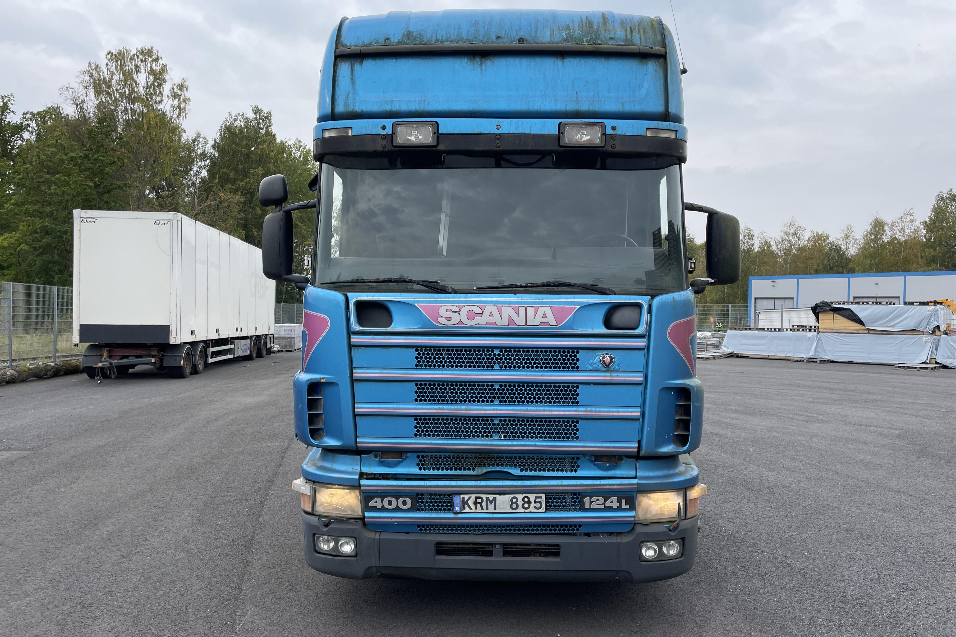 Scania R124 - 14 729 km - Manuell - vit - 1998