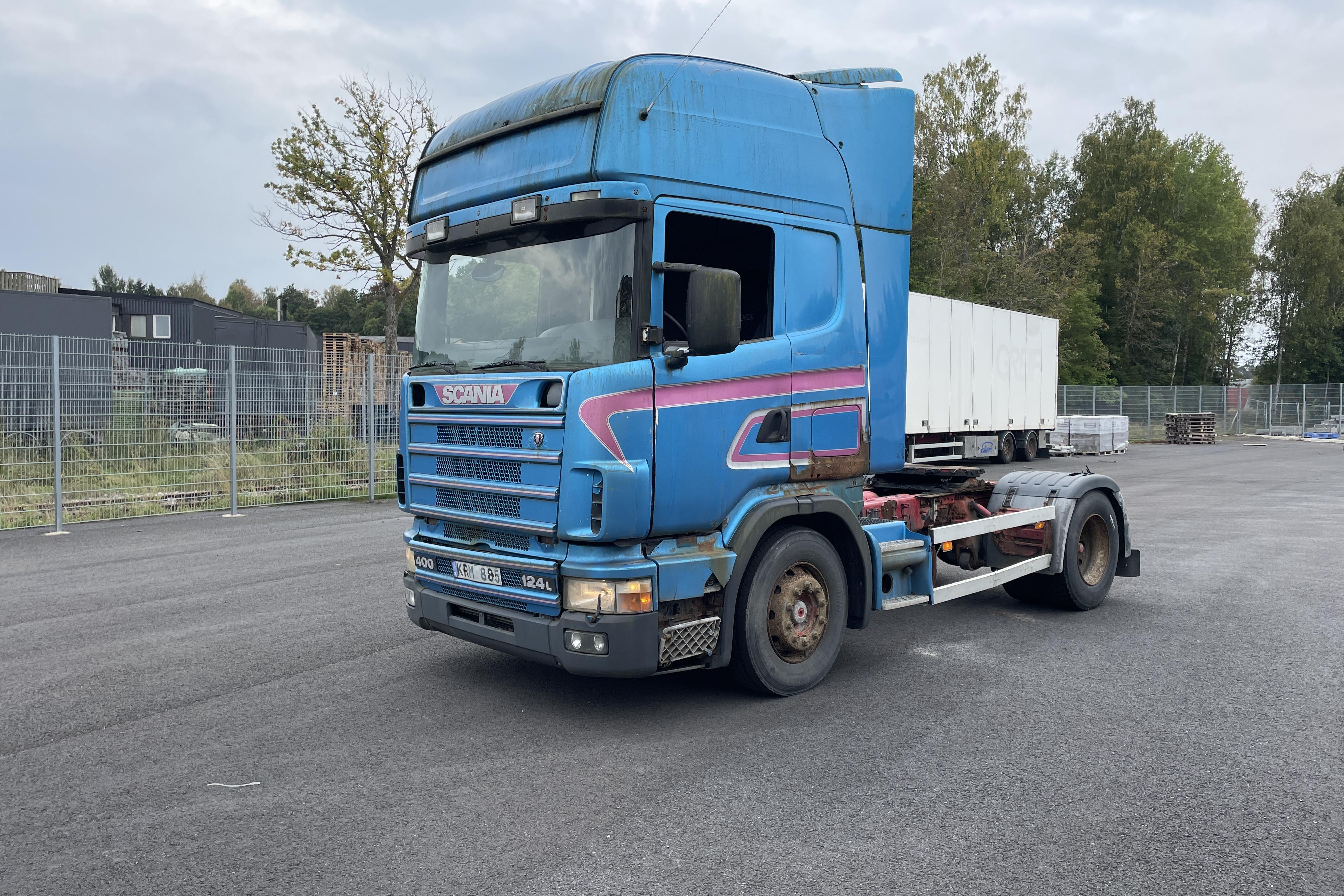 Scania R124 - 14 729 km - Käsitsi - valge - 1998