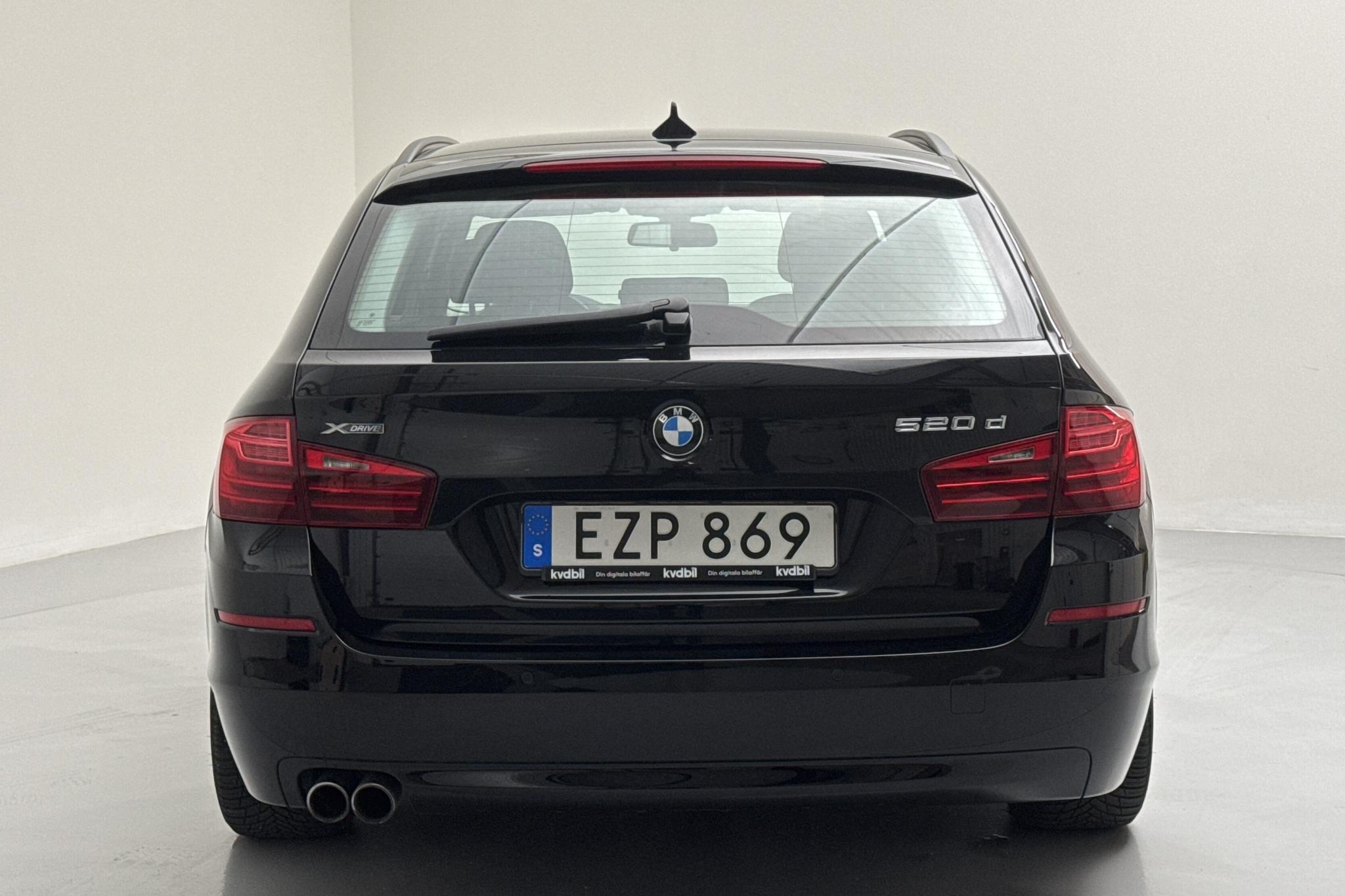 BMW 520d xDrive Touring, F11 (190hk) - 154 960 km - Automaatne - must - 2015