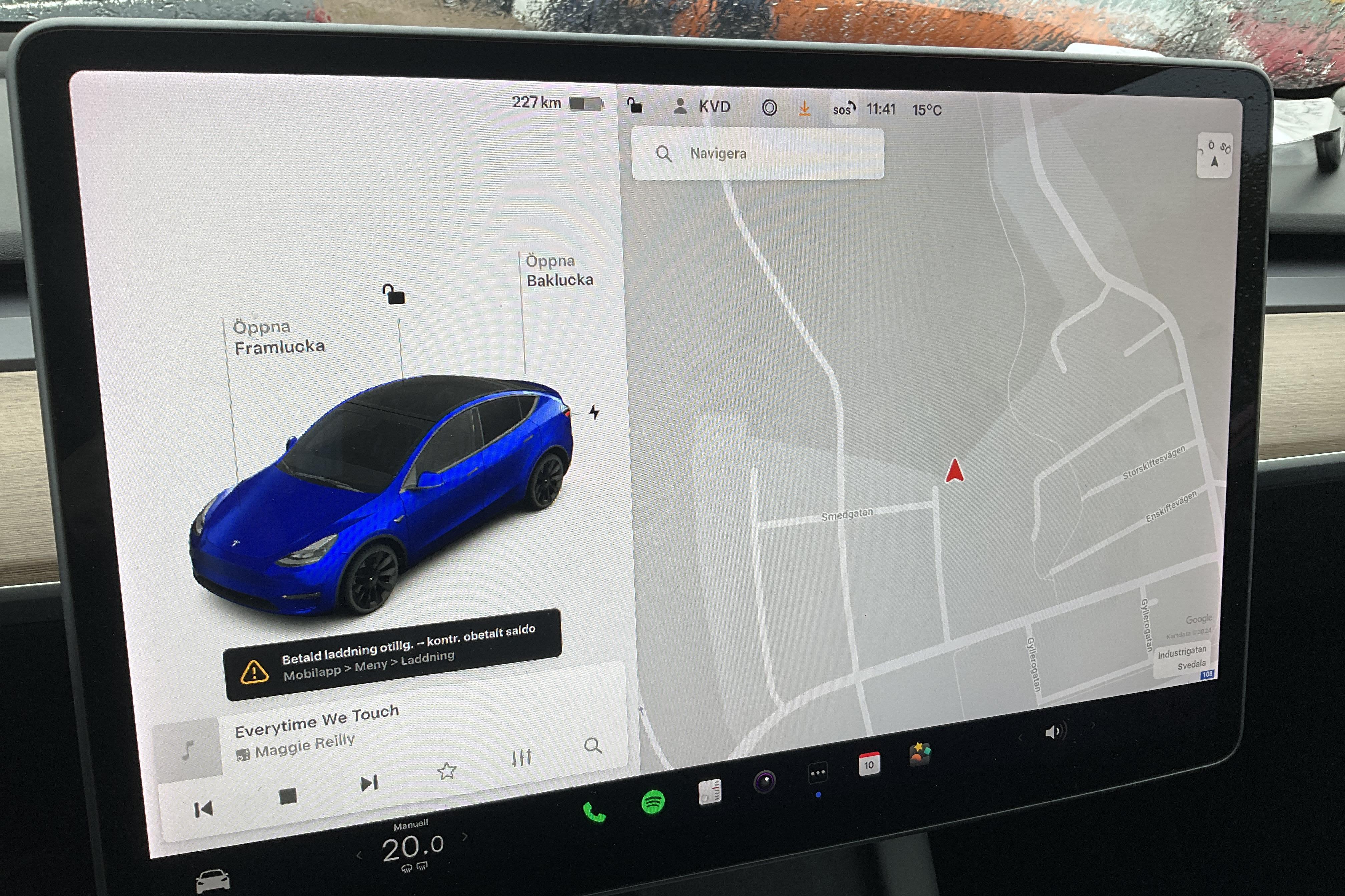 Tesla Model Y Long Range Dual Motor AWD - 7 875 mil - Automat - blå - 2021