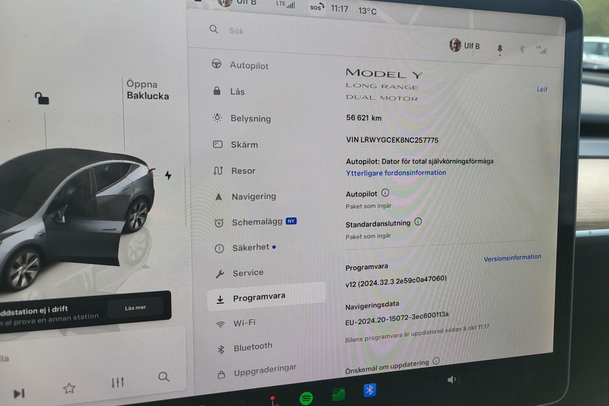 Tesla Model Y Long Range Dual Motor AWD - 56 620 km - Automatyczna - szary - 2022