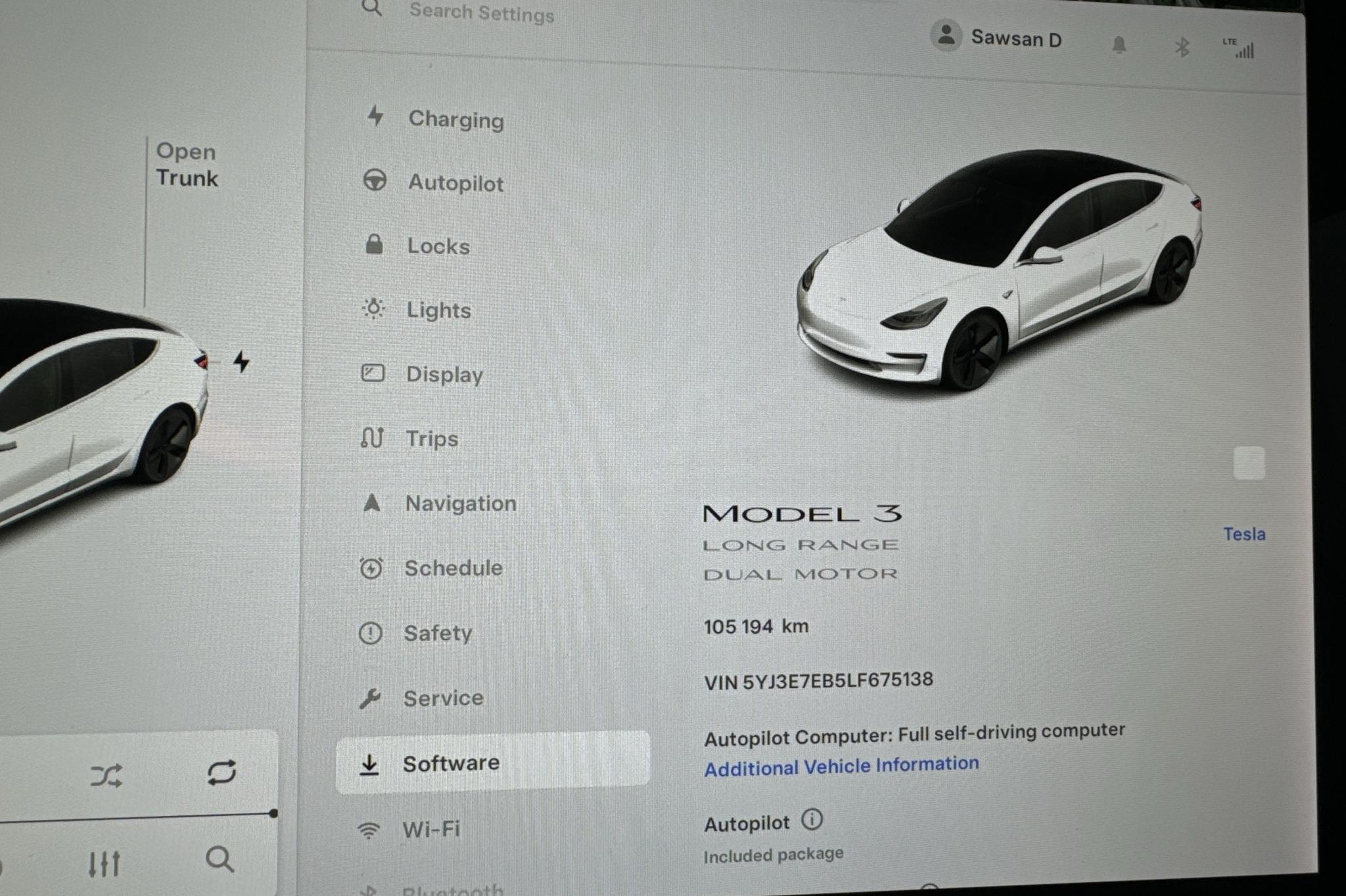 Tesla Model 3 Long Range Dual Motor AWD - 105 190 km - Automatic - white - 2020