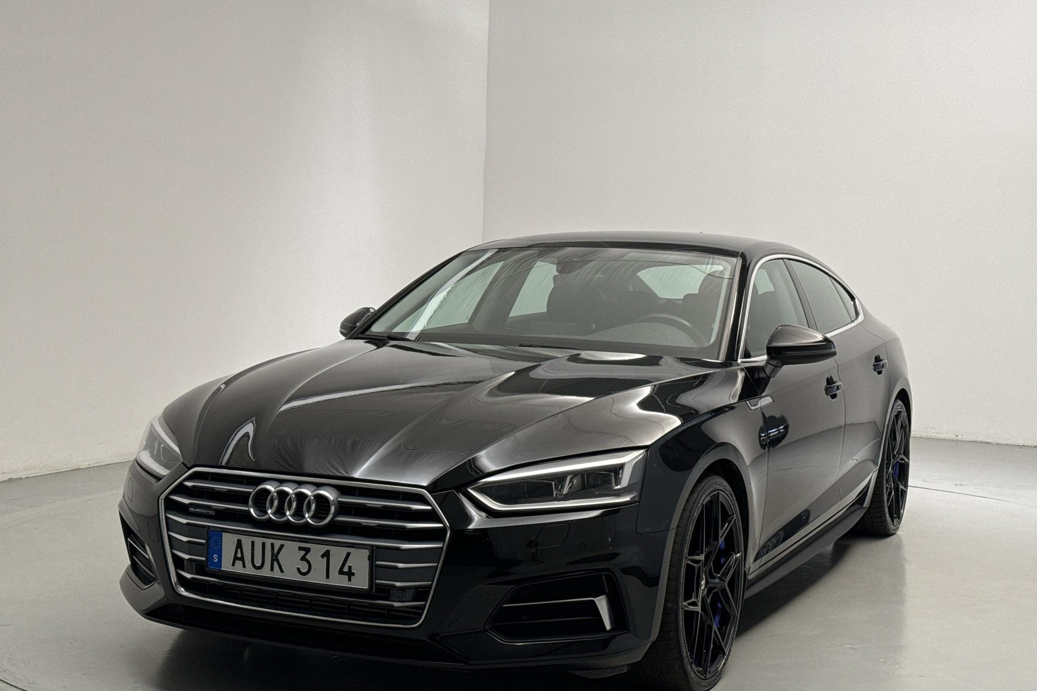 Audi A5 2.0 TFSI Sportback quattro (252hk) - 12 257 mil - Automat - svart - 2018