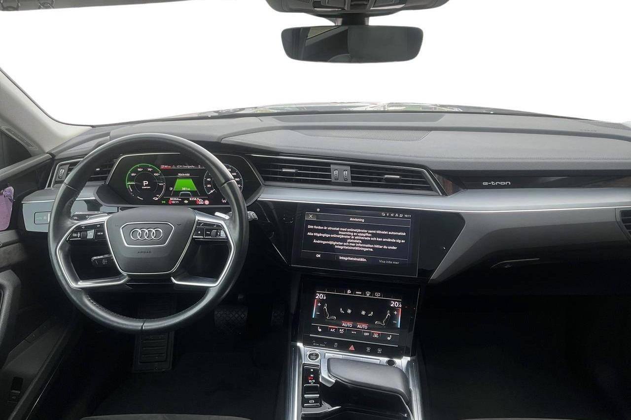 Audi e-tron 55 quattro 95 kWh (360hk) - 80 370 km - Automaattinen - harmaa - 2021