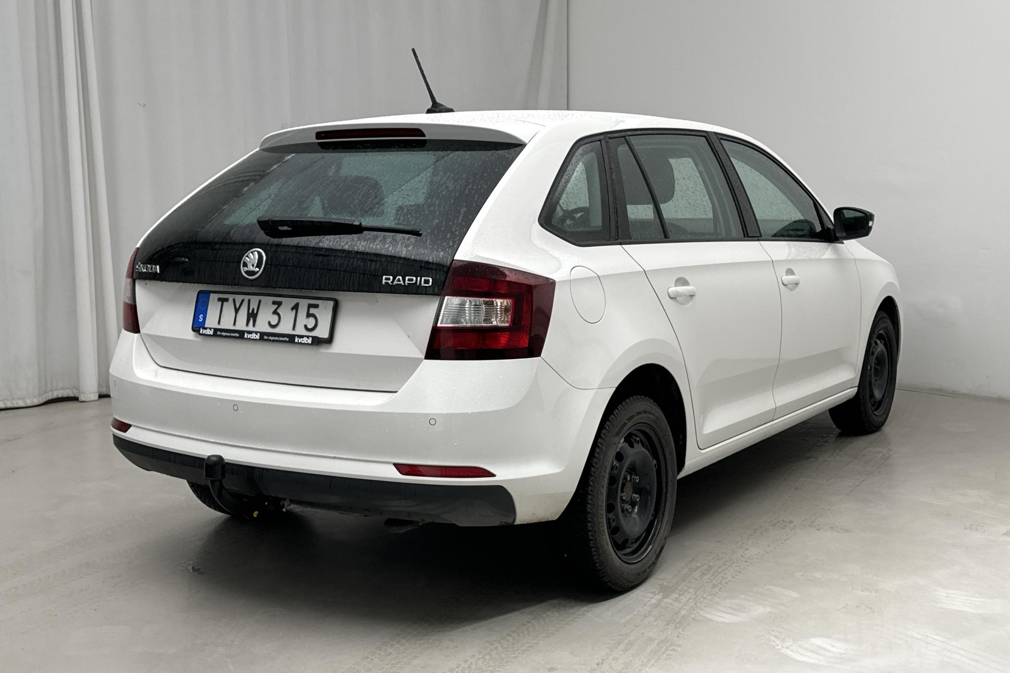 Skoda Rapid 1.4 TDI Spaceback (90hk) - 9 658 mil - Manuell - vit - 2018