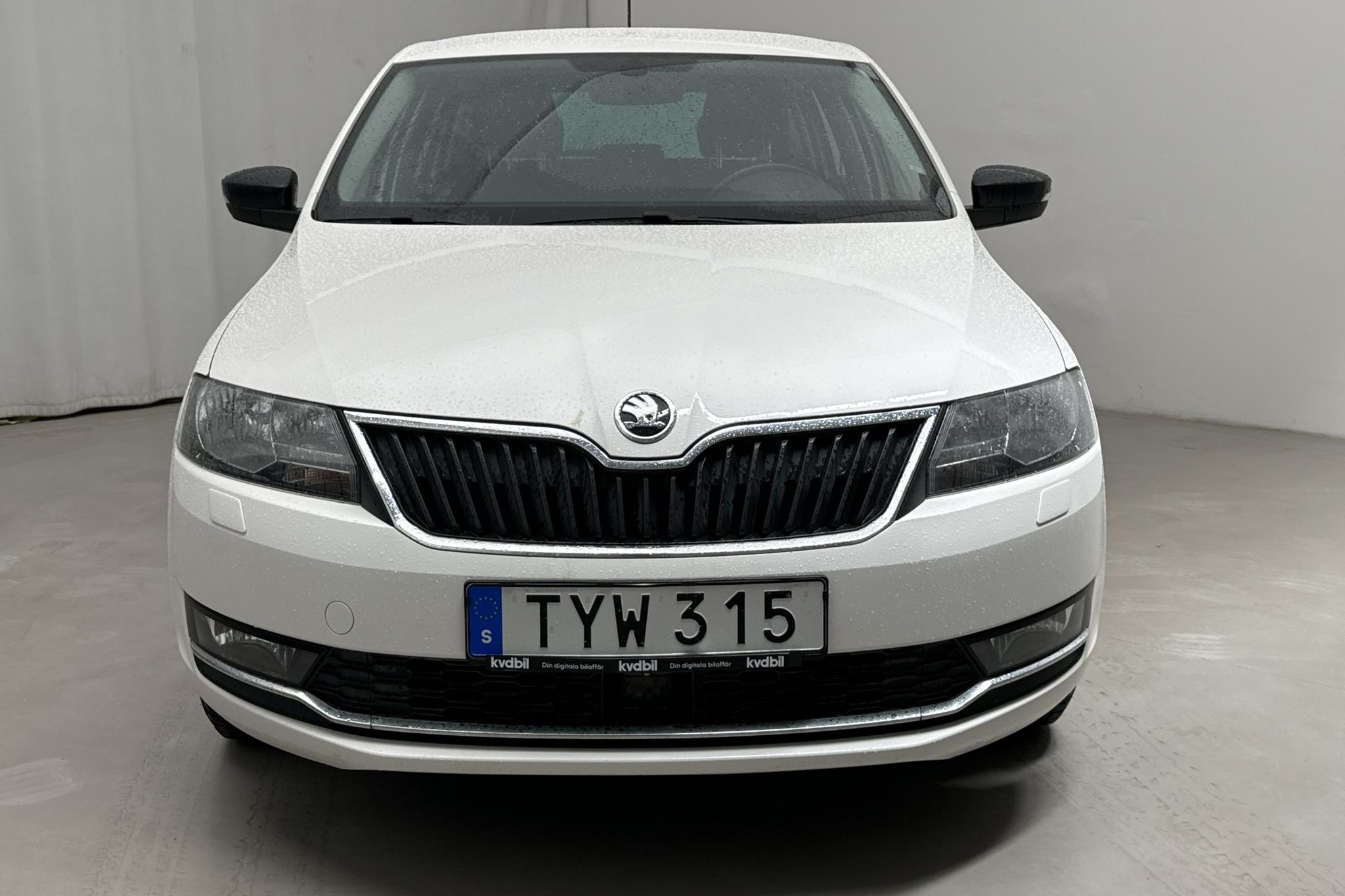 Skoda Rapid 1.4 TDI Spaceback (90hk) - 96 580 km - Manuaalinen - valkoinen - 2018