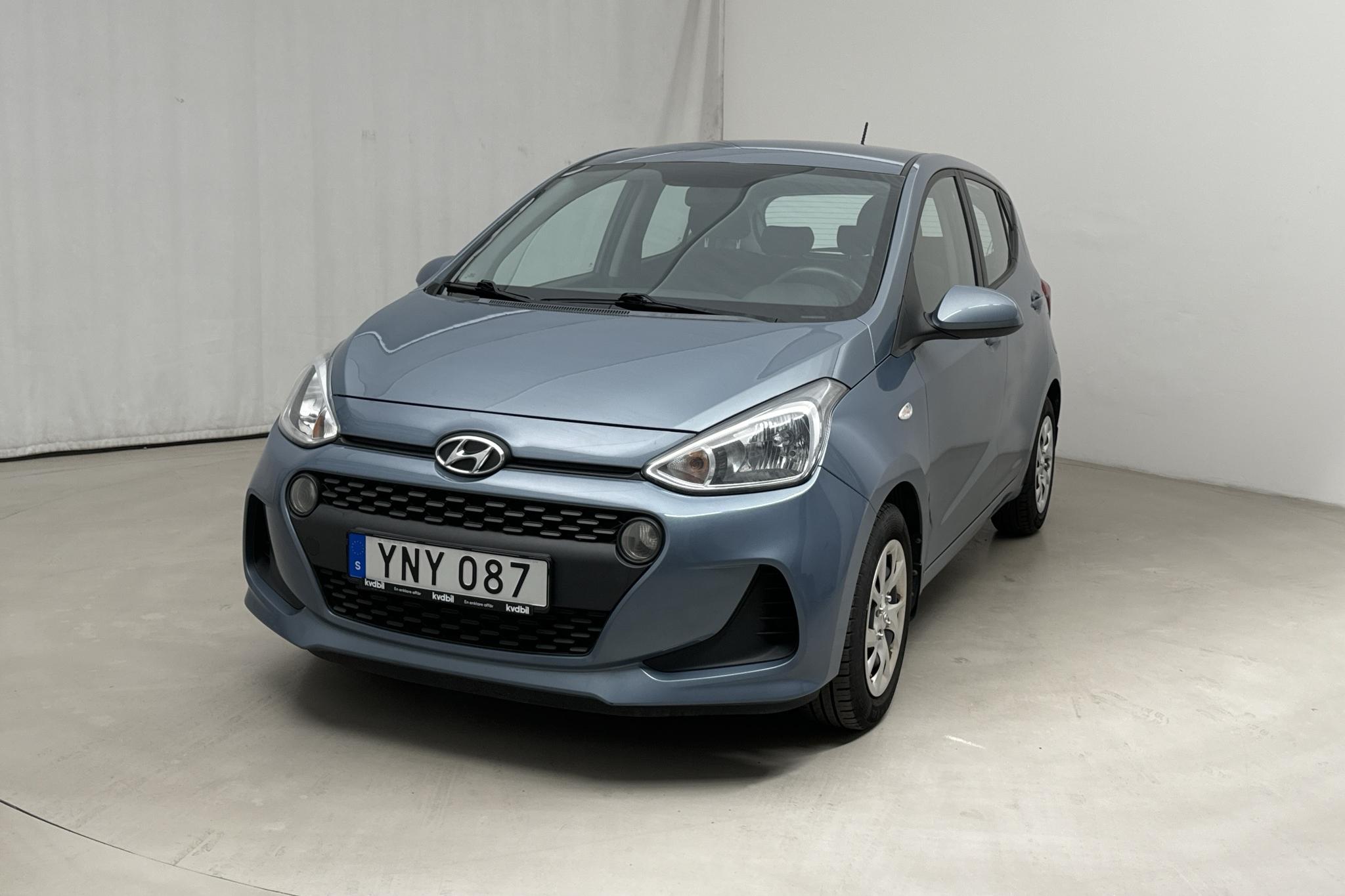 Hyundai i10 1.0 (66hk) - 90 940 km - Automatyczna - niebieski - 2018