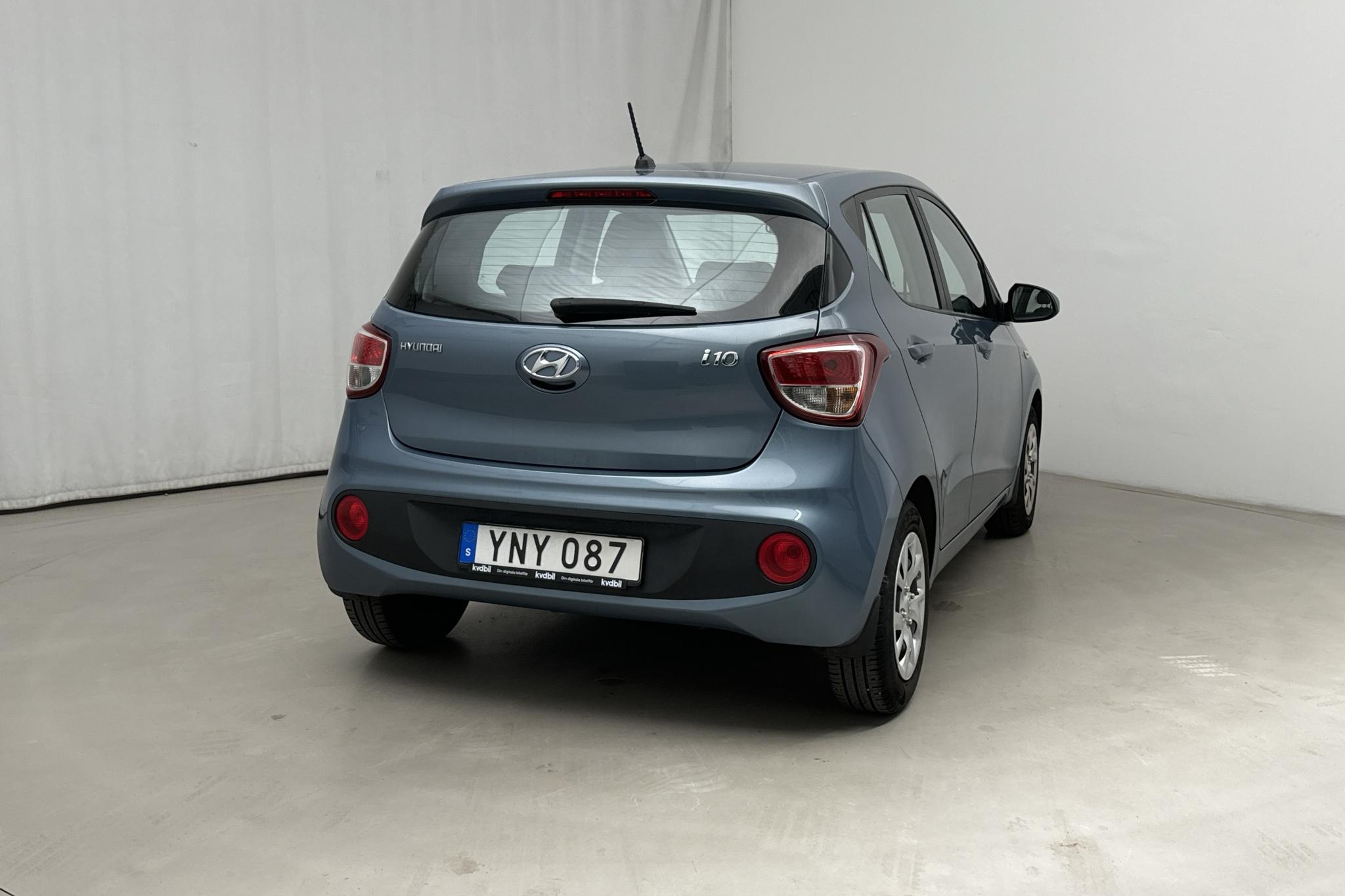 Hyundai i10 1.0 (66hk) - 90 940 km - Automatyczna - niebieski - 2018