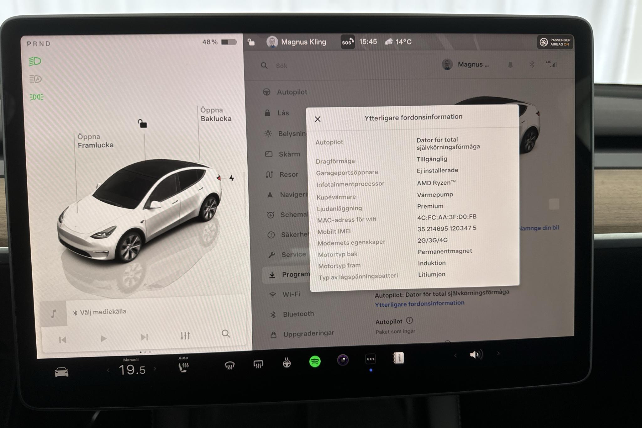 Tesla Model Y Long Range Dual Motor AWD - 60 820 km - Automaatne - valge - 2022