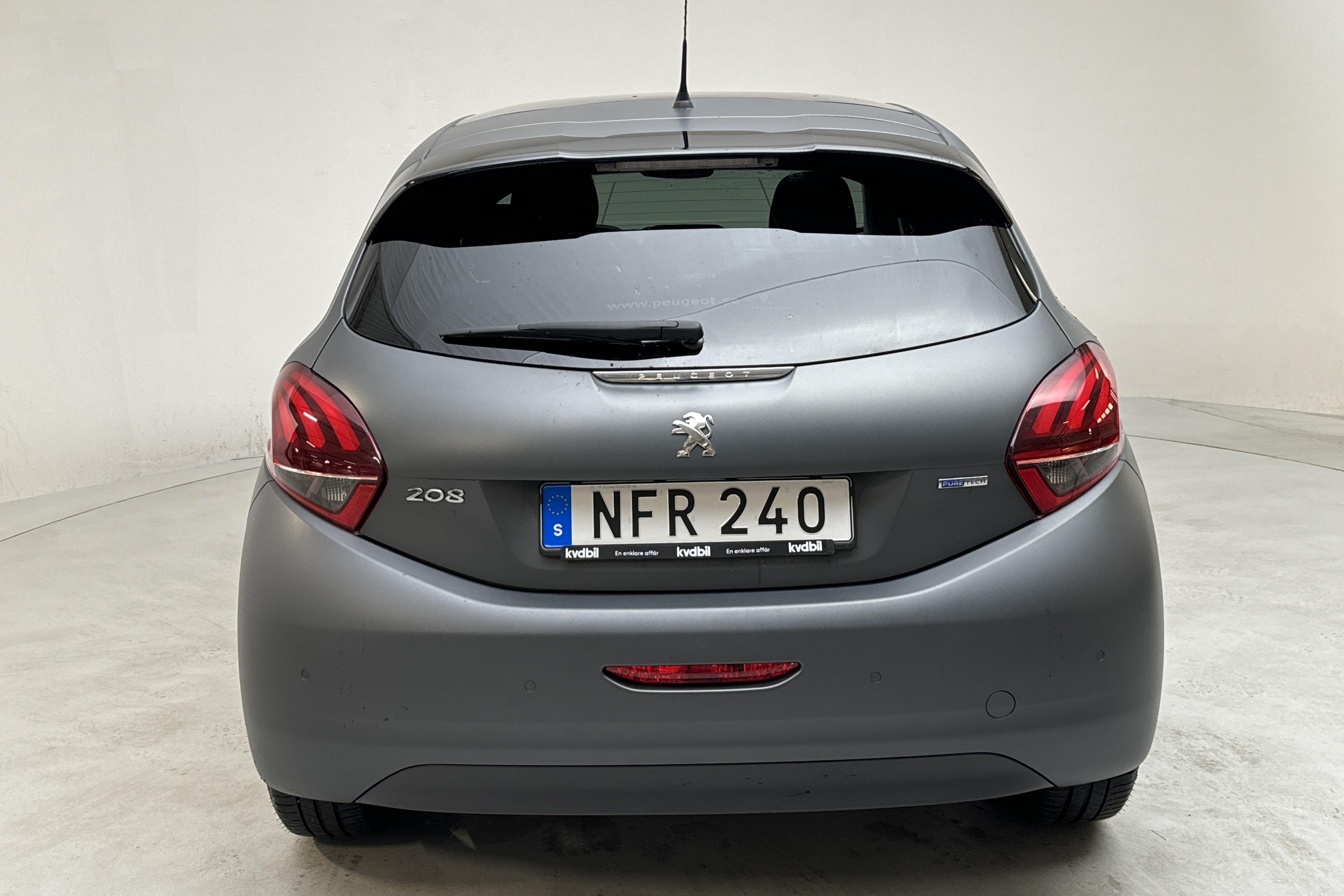 Peugeot 208 PureTech 5dr (82hk) - 7 216 mil - Automat - Dark Grey - 2016