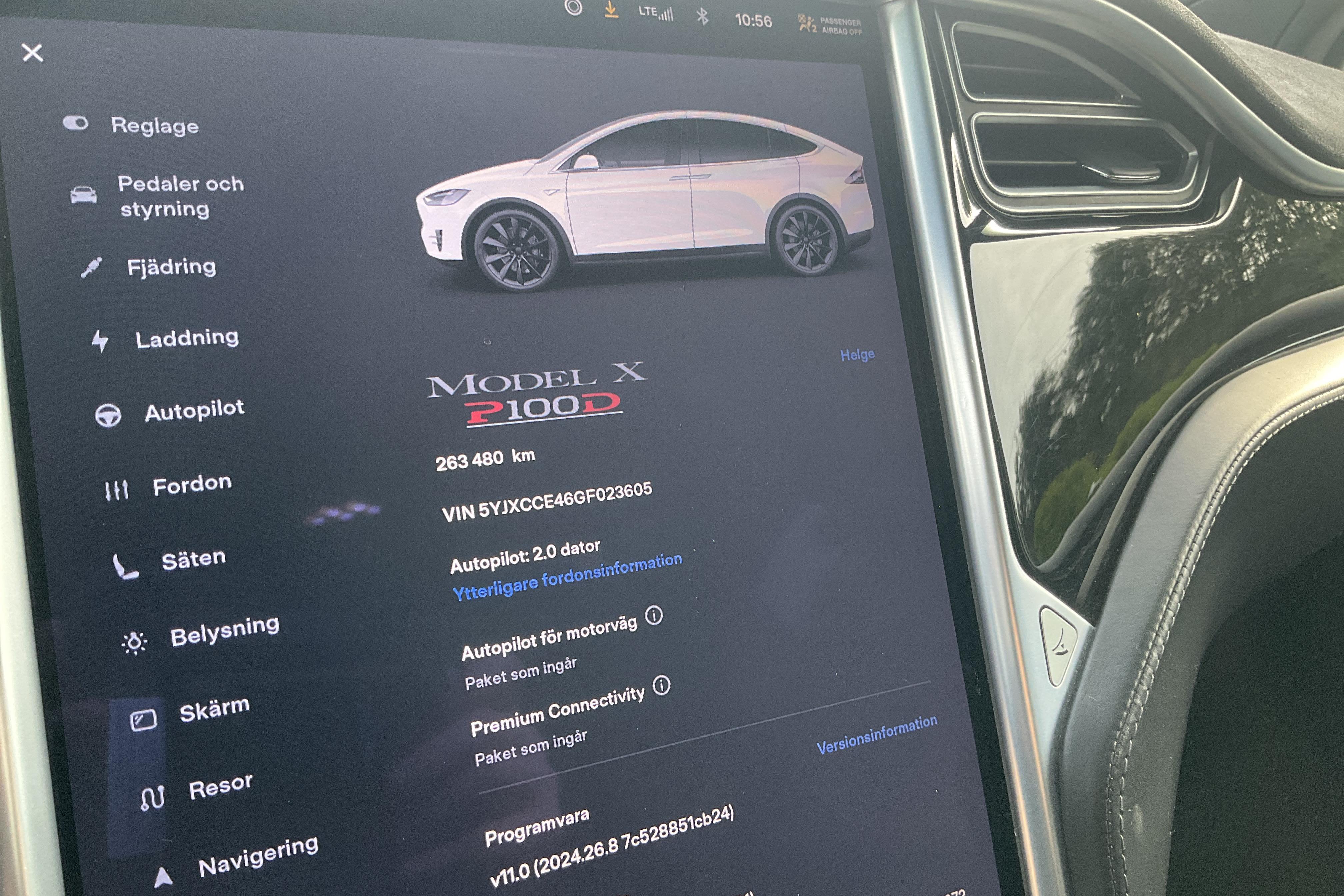 Tesla Model X P100D - 263 480 km - Automaattinen - valkoinen - 2016