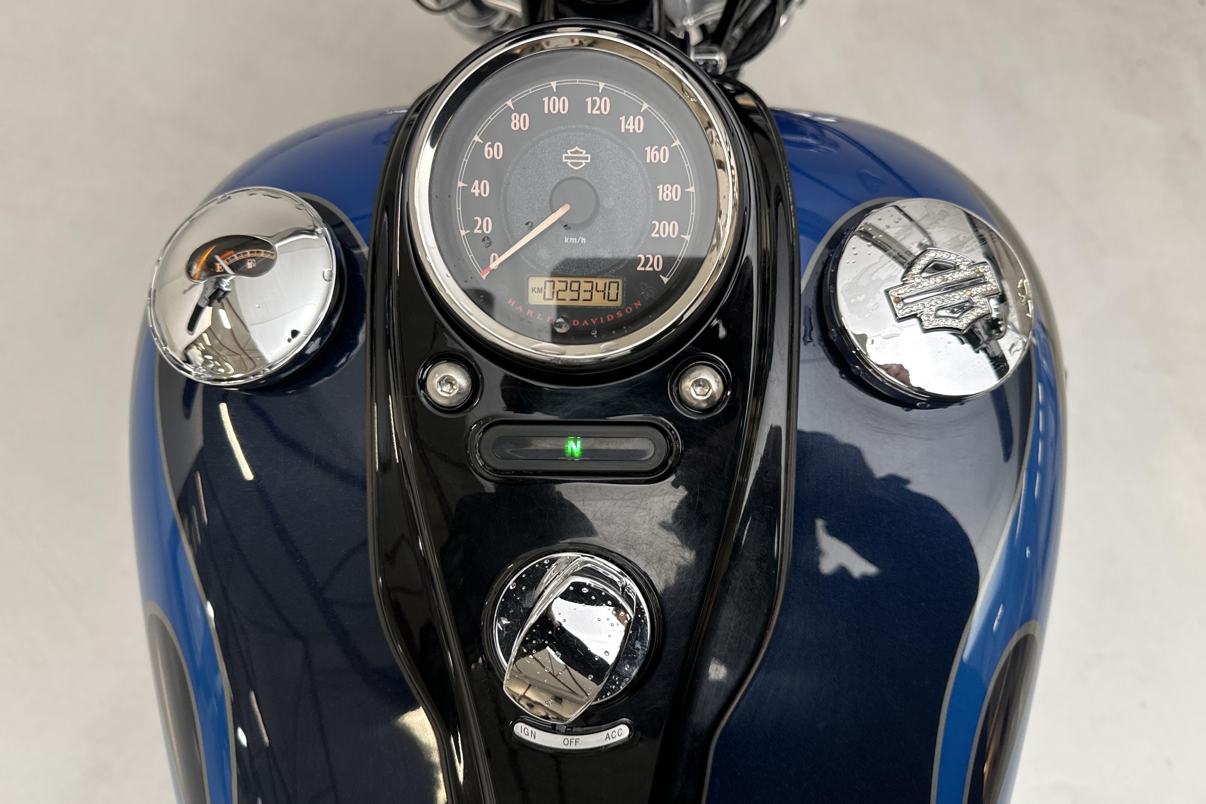 HARLEY-DAVIDSON FXDWG Motorcykel - 29 340 km - Manual - blue - 2012