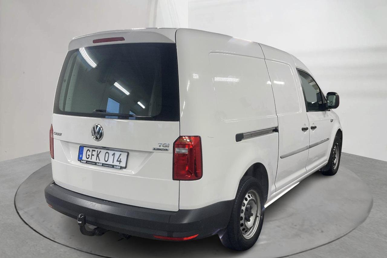 VW Caddy 1.4 TGI Maxi Skåp (110hk) - 51 760 km - Automatyczna - biały - 2018