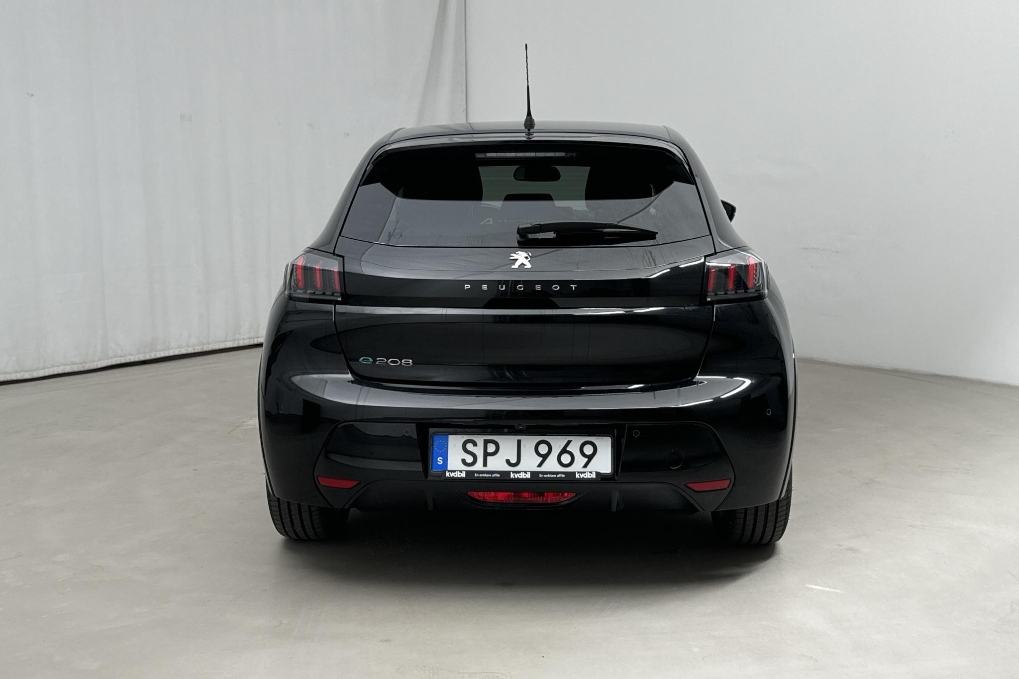 Peugeot e-208 50 kWh 5dr (136hk) - 20 420 km - Automaattinen - musta - 2022