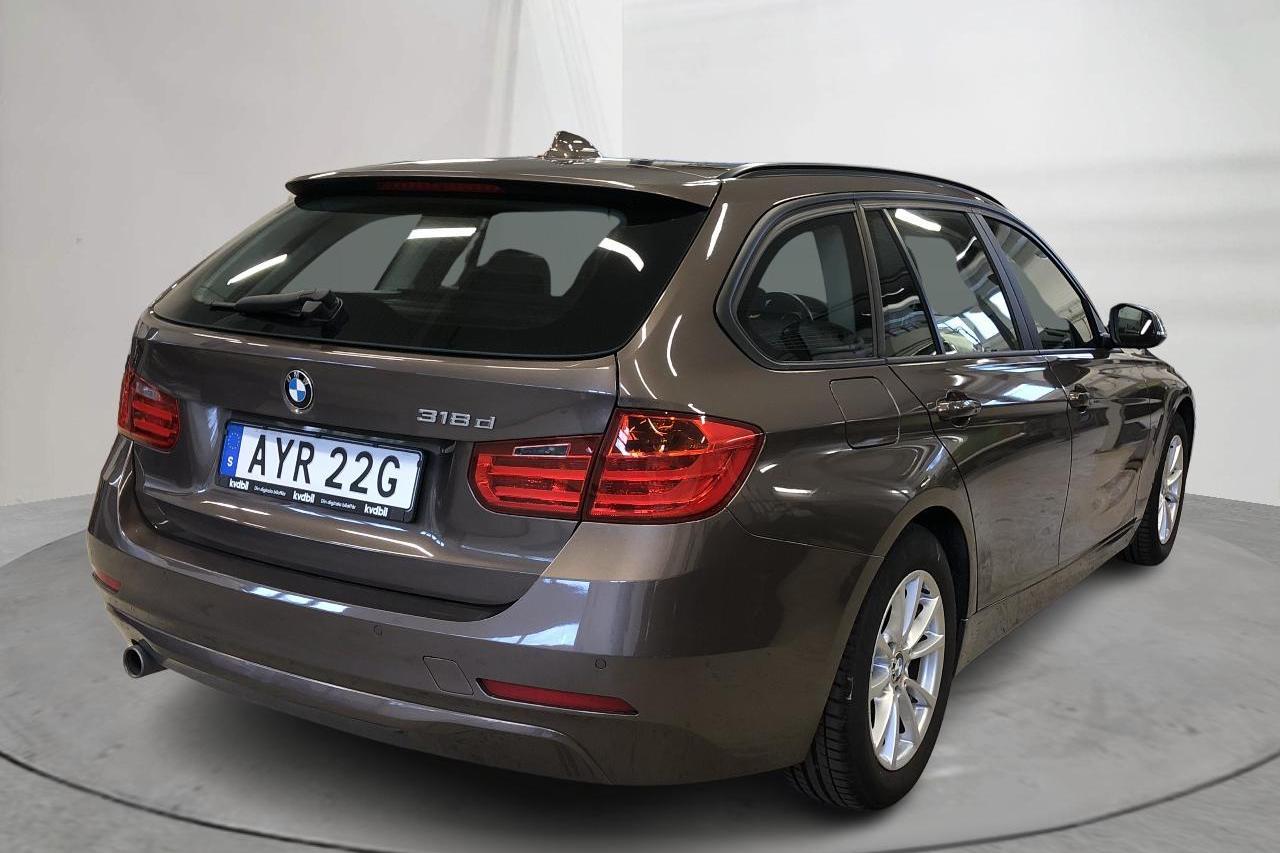 BMW 318d Touring, F31 (143hk) - 219 230 km - Automatyczna - brązowy - 2014