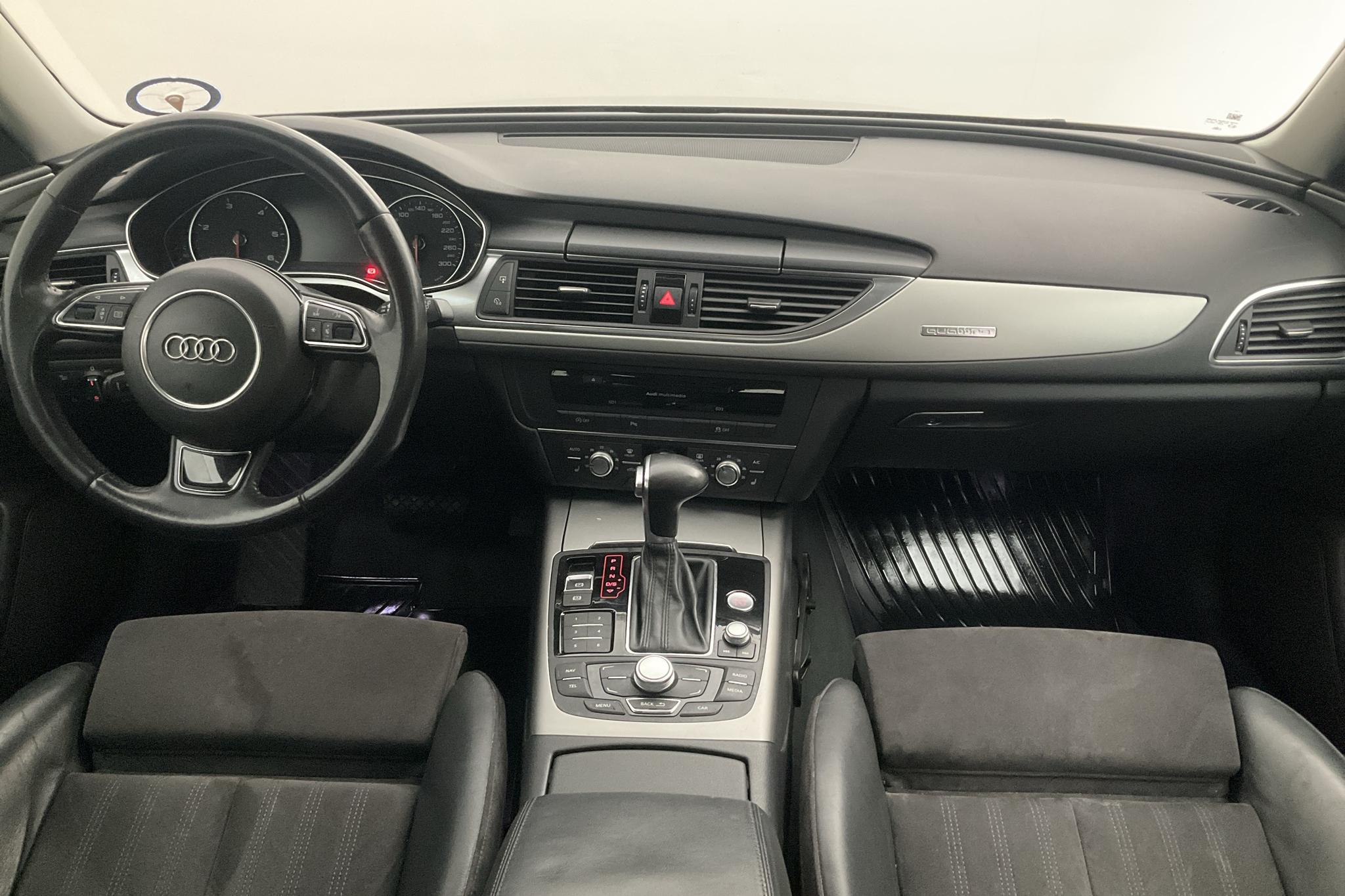 Audi A6 3.0 TDI Avant quattro (204hk) - 142 500 km - Automatyczna - niebieski - 2014