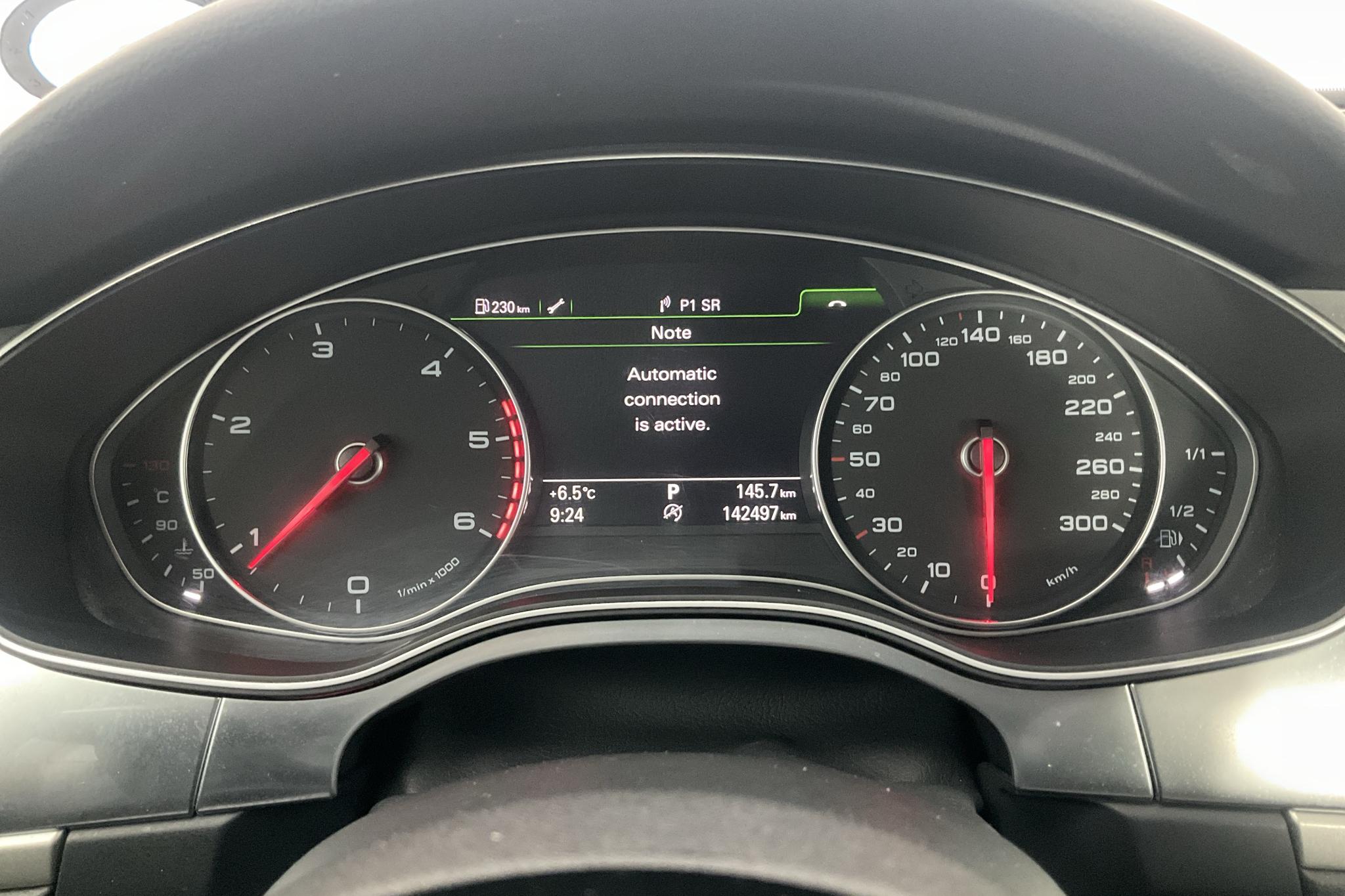 Audi A6 3.0 TDI Avant quattro (204hk) - 142 500 km - Automatyczna - niebieski - 2014