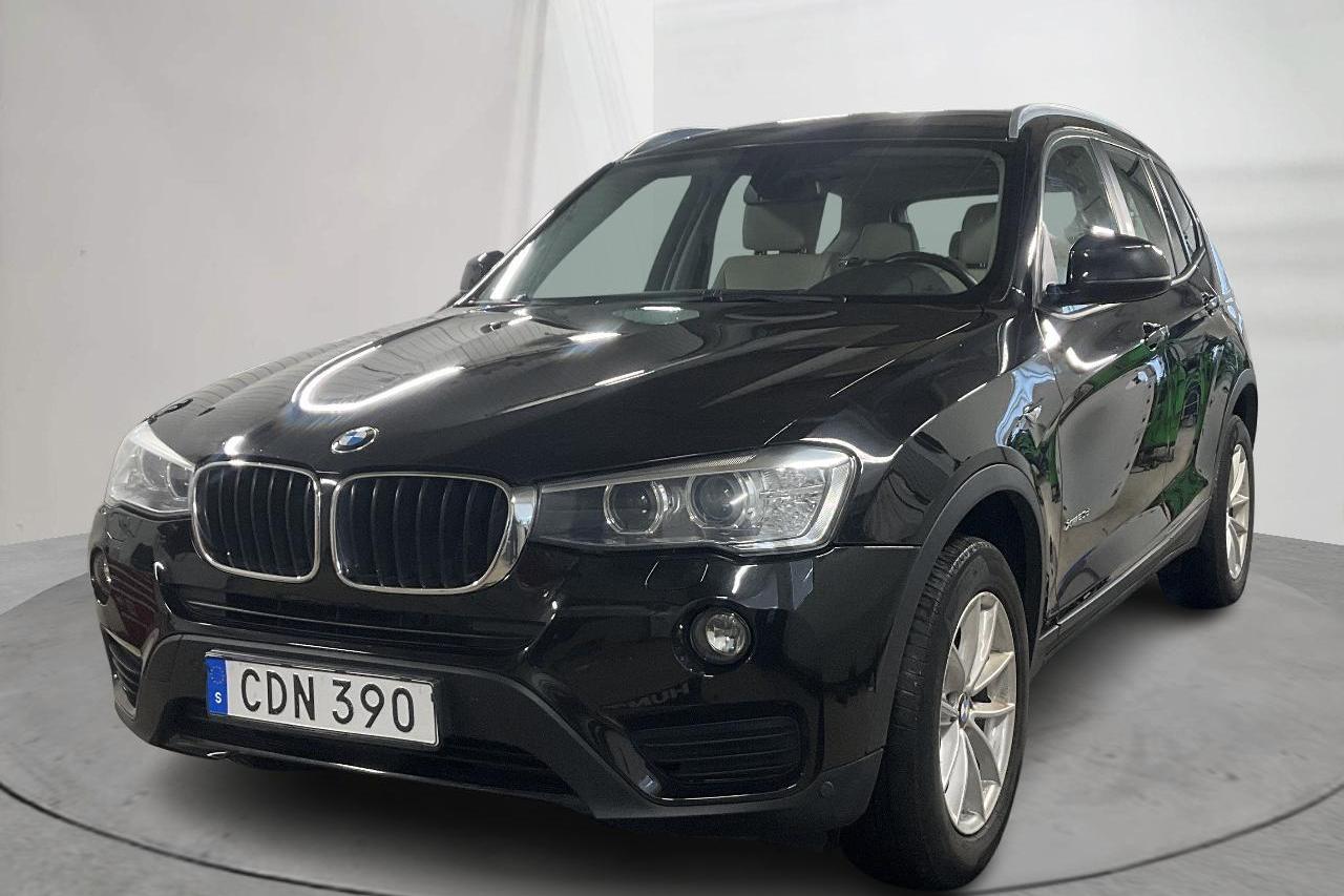 BMW X3 xDrive20d, F25 (190hk) - 176 250 km - Automatyczna - czarny - 2015