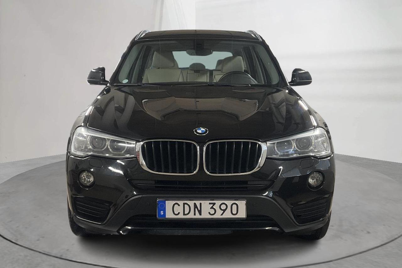 BMW X3 xDrive20d, F25 (190hk) - 176 250 km - Automatyczna - czarny - 2015