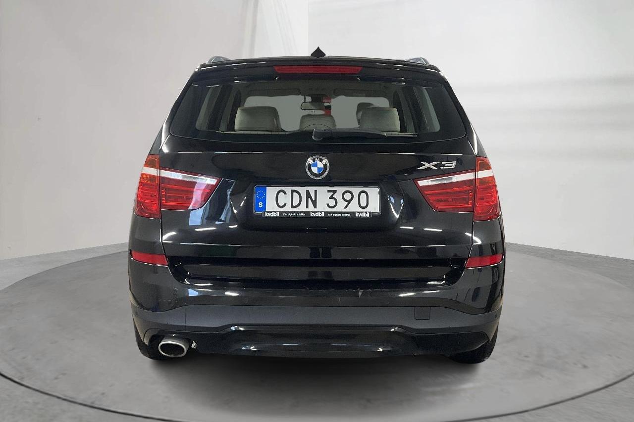 BMW X3 xDrive20d, F25 (190hk) - 176 250 km - Automatyczna - czarny - 2015