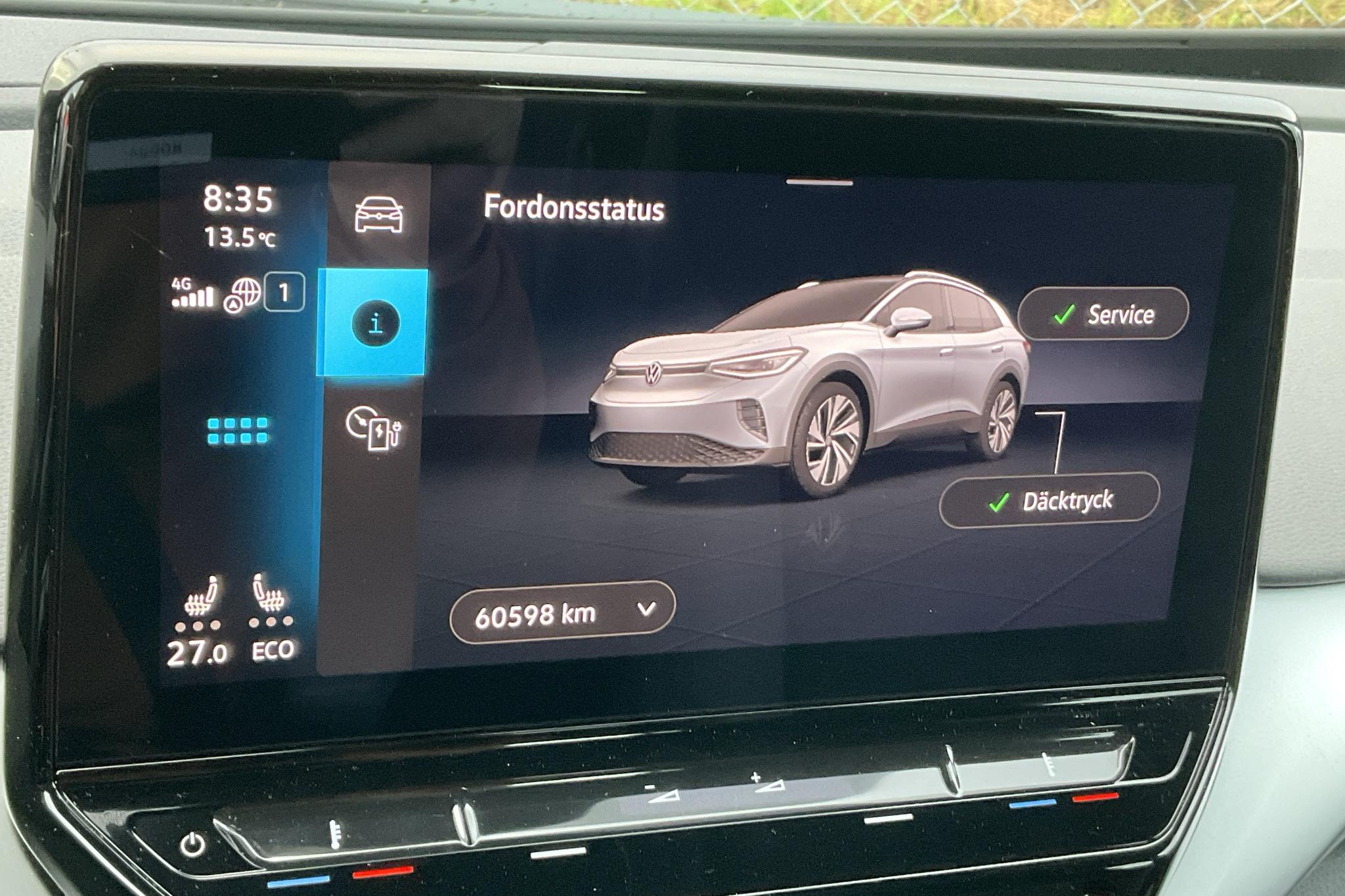 VW ID.4 77kWh (204hk) - 60 600 km - Automaatne - must - 2023