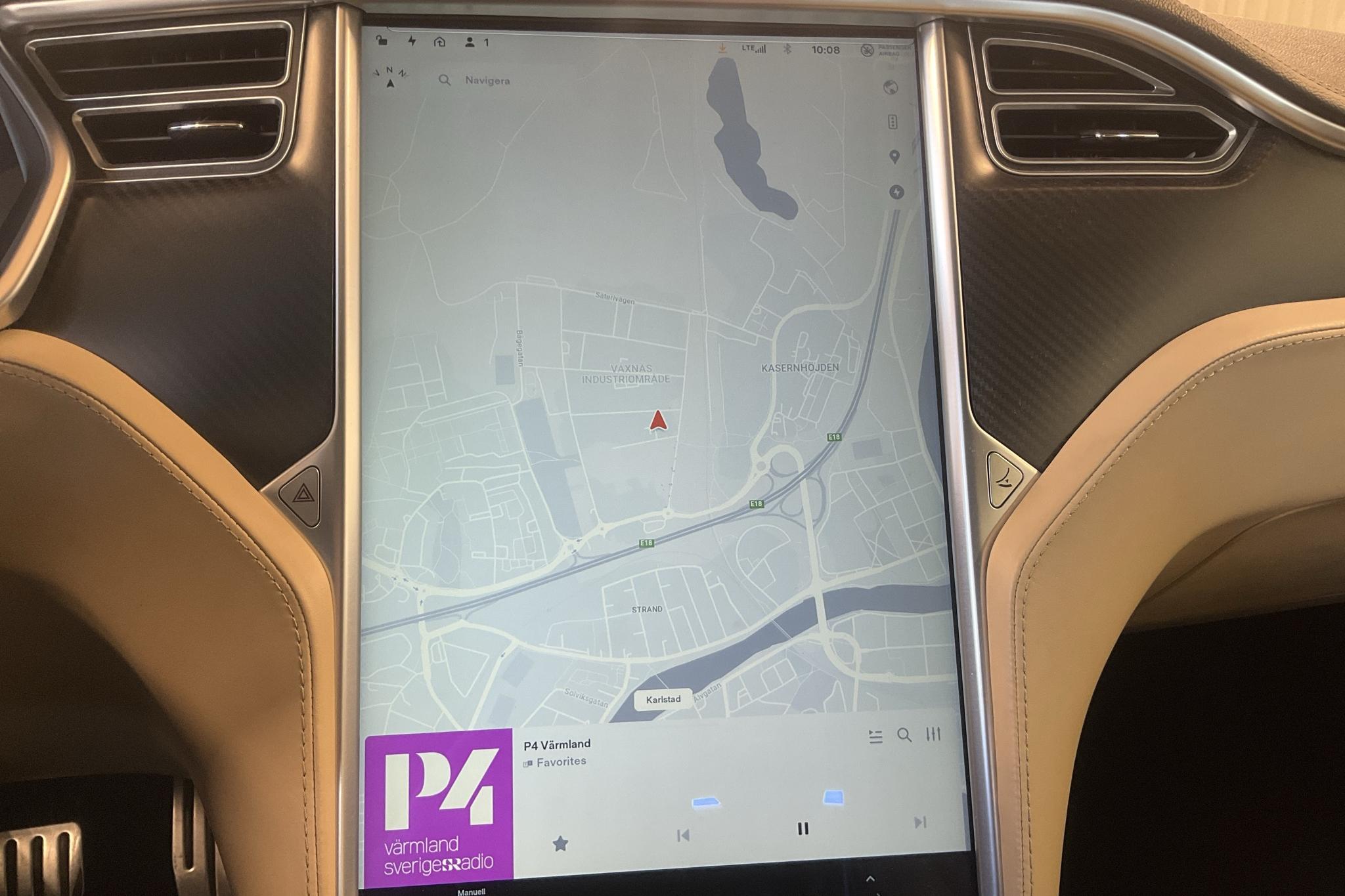 Tesla Model S P85 - 237 720 km - Automaattinen - Dark Red - 2014