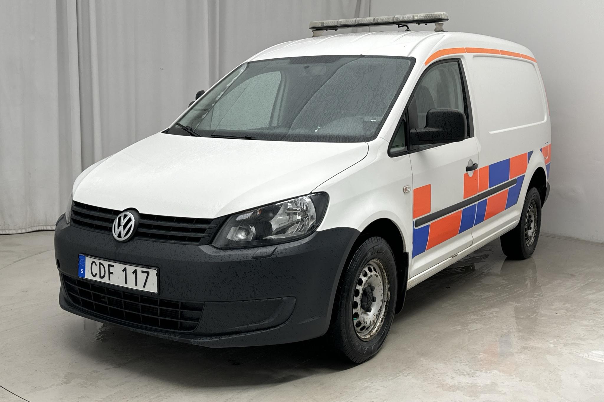 VW Caddy 2.0 TDI Maxi Skåp 4-motion (110hk) - 217 950 km - Manuaalinen - valkoinen - 2014